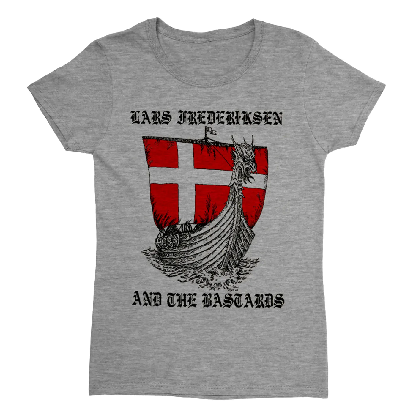 Lars Frederiksen and the Bastards Ship Fitted T-Shirt (Grey)