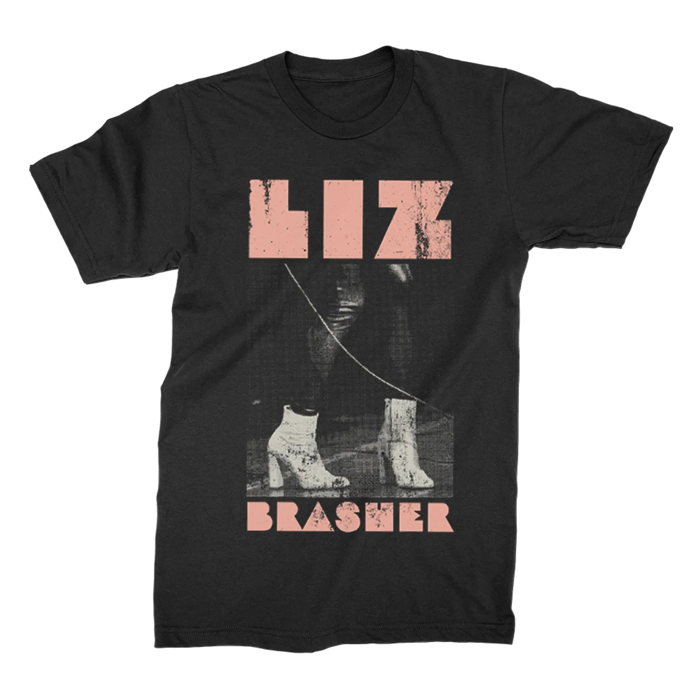 Liz Brasher Pink Boots T-Shirt (Black)