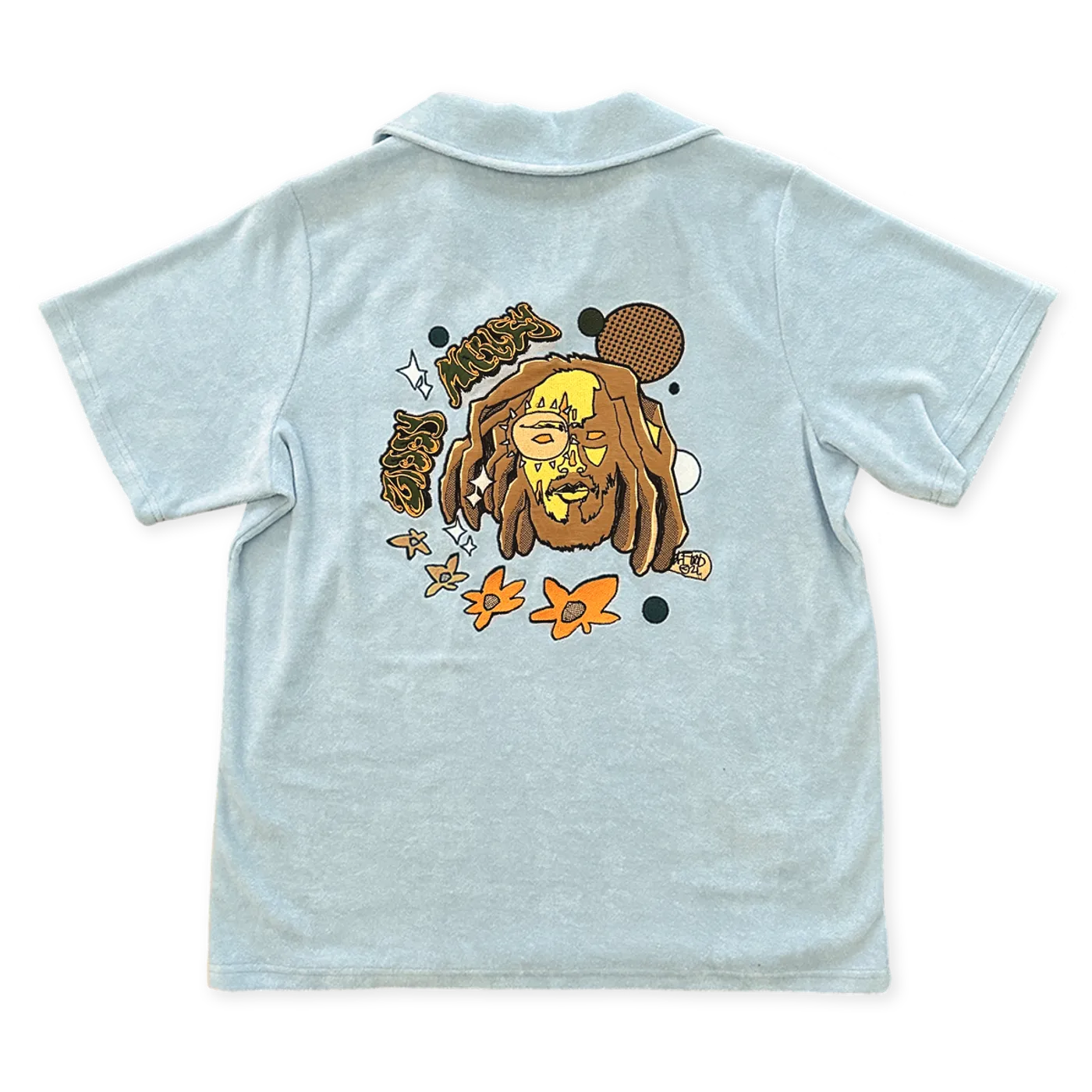 Ziggy Marley Beach In Hawaii Terry Cloth Polo