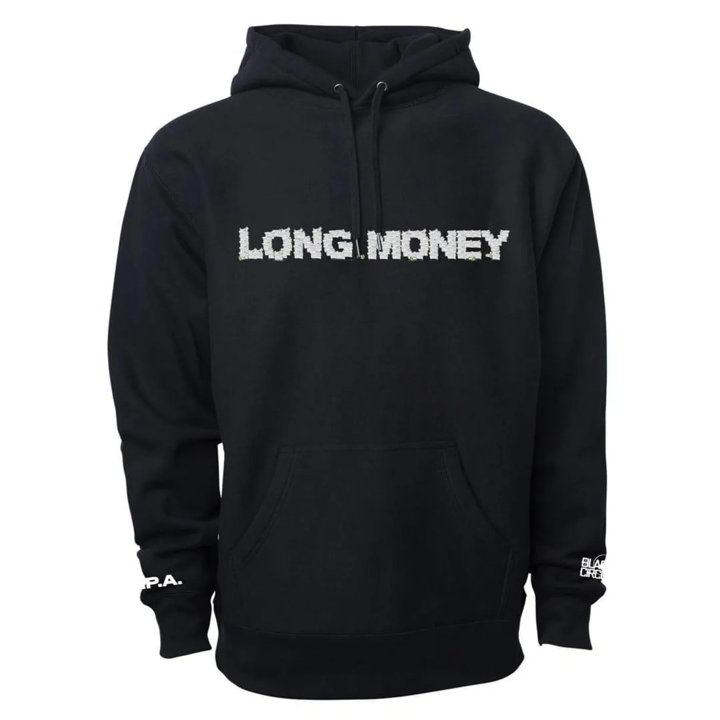 Money Man Long Money Logo Black Hoodie