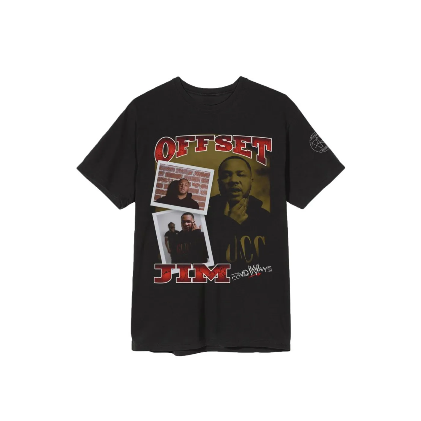 ALLBLACK 22nd Ways - Offset Jim Wrestler Tee