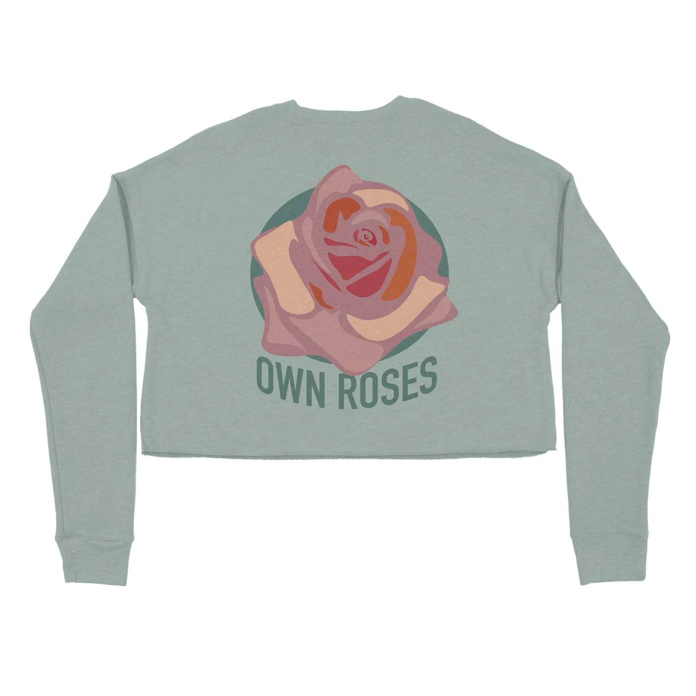Nikitakarmen Nikita Karmen - Own Roses Sage Crop Sweater