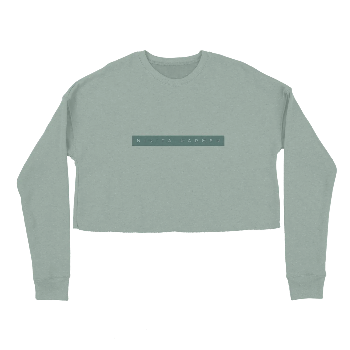 Nikitakarmen Nikita Karmen - Own Roses Sage Crop Sweater