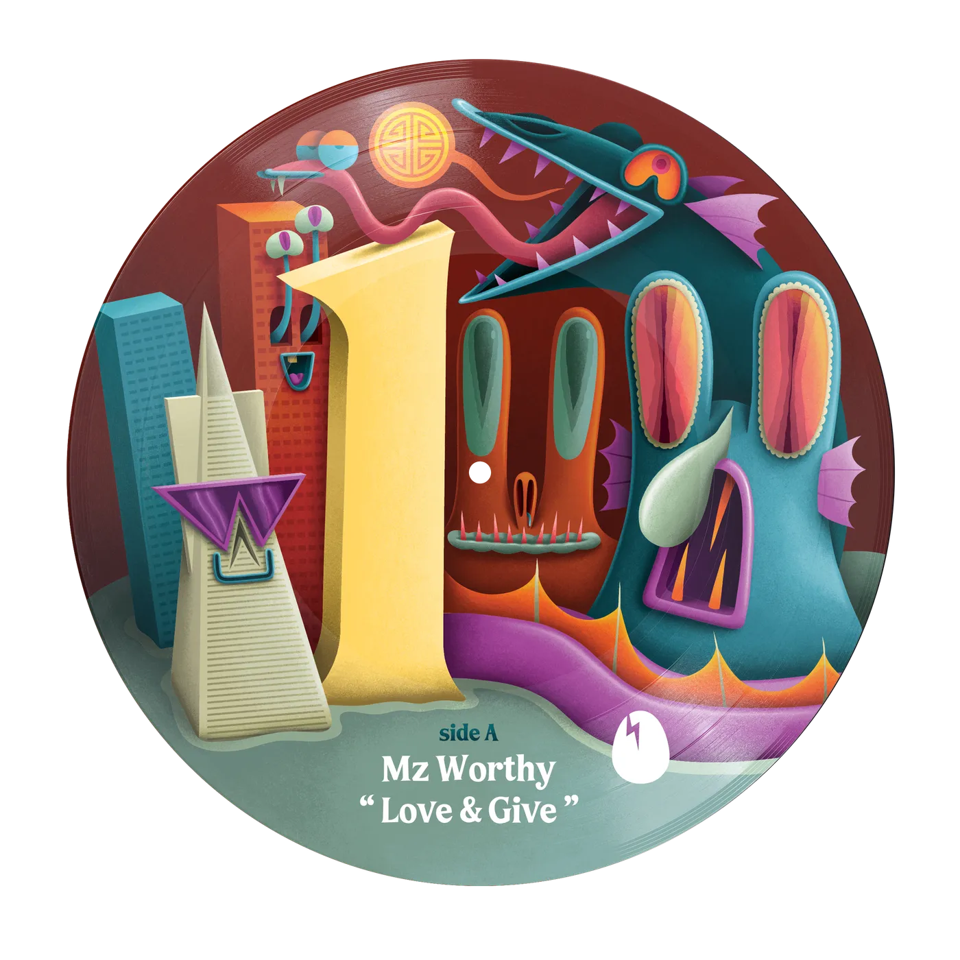 Mz Worthy / Mark Farina & Homero Espinosa 415 Day (2023) 7" Picture Disc Vinyl - Love & Give/Falling Forward