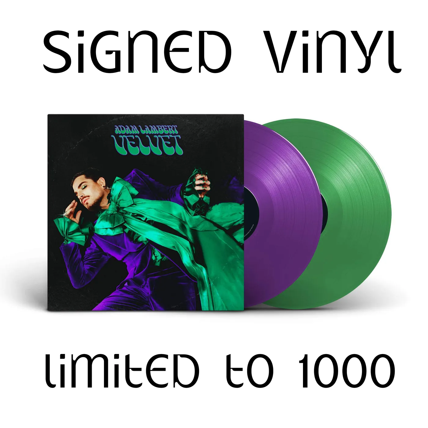 Adam Lambert SIGNED VELVET Vinyl + Download (Pre-Order)