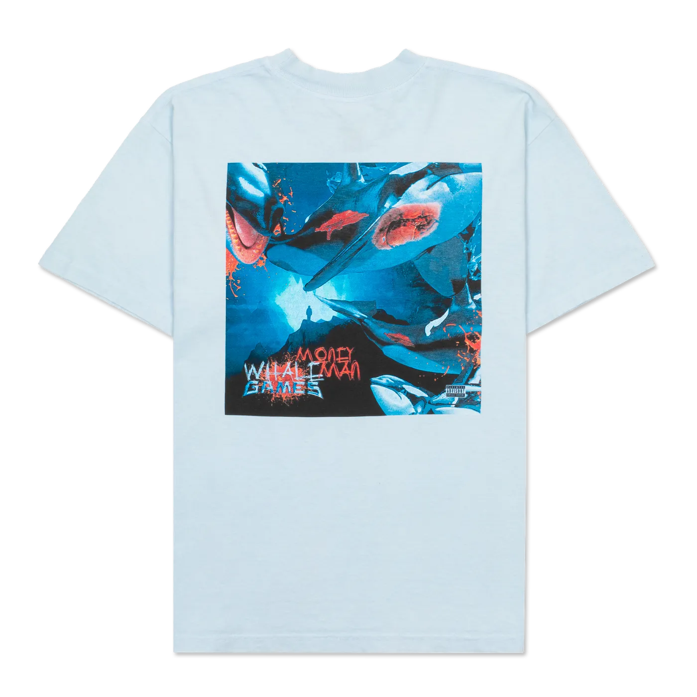 Money Man Whale Games T-Shirt (Blue)