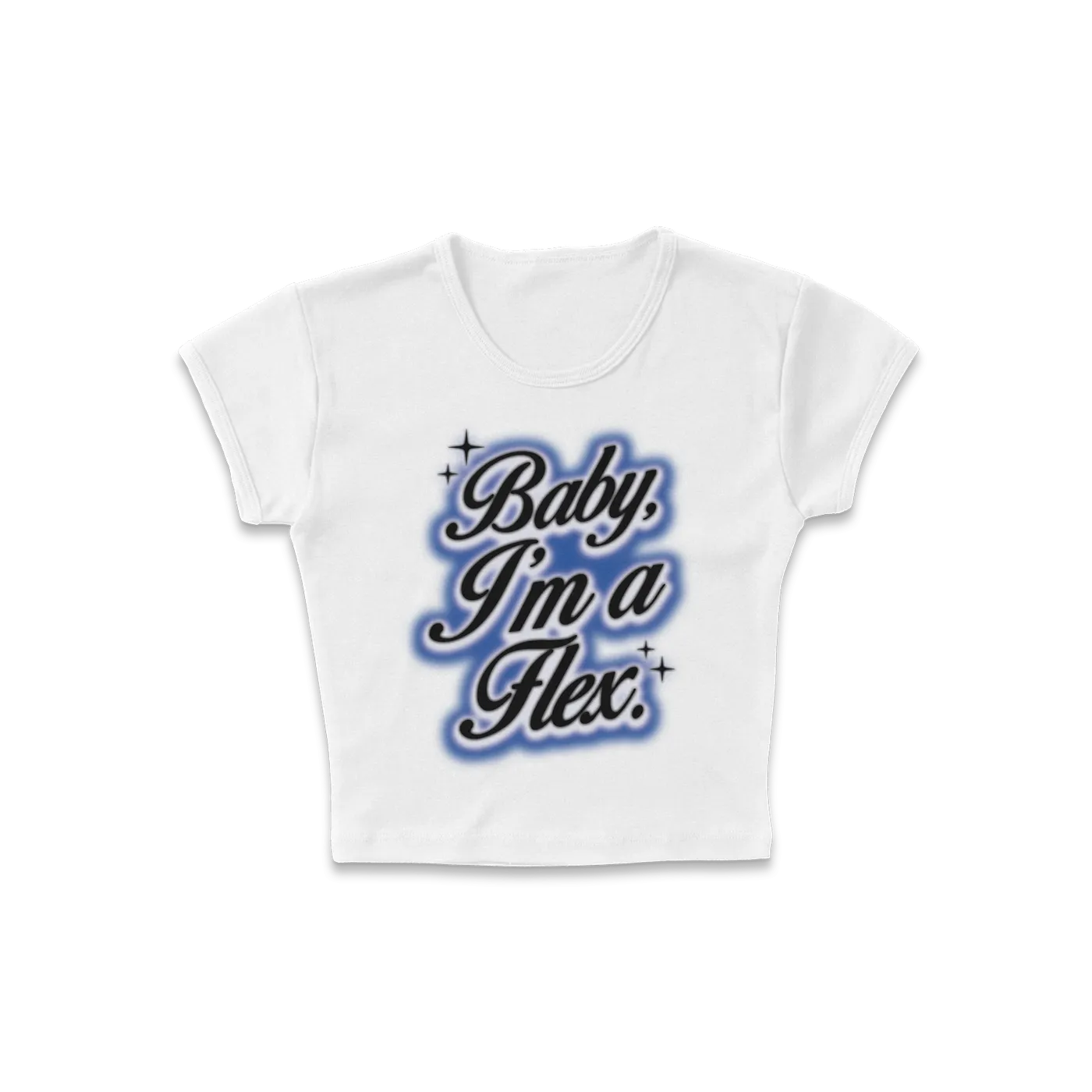 Tink Flex Baby Rib Tee (White)