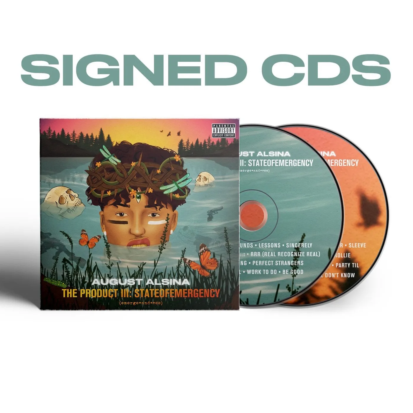 August Alsina SIGNED - The Product III: stateofEMERGEncy CD + Digital DL