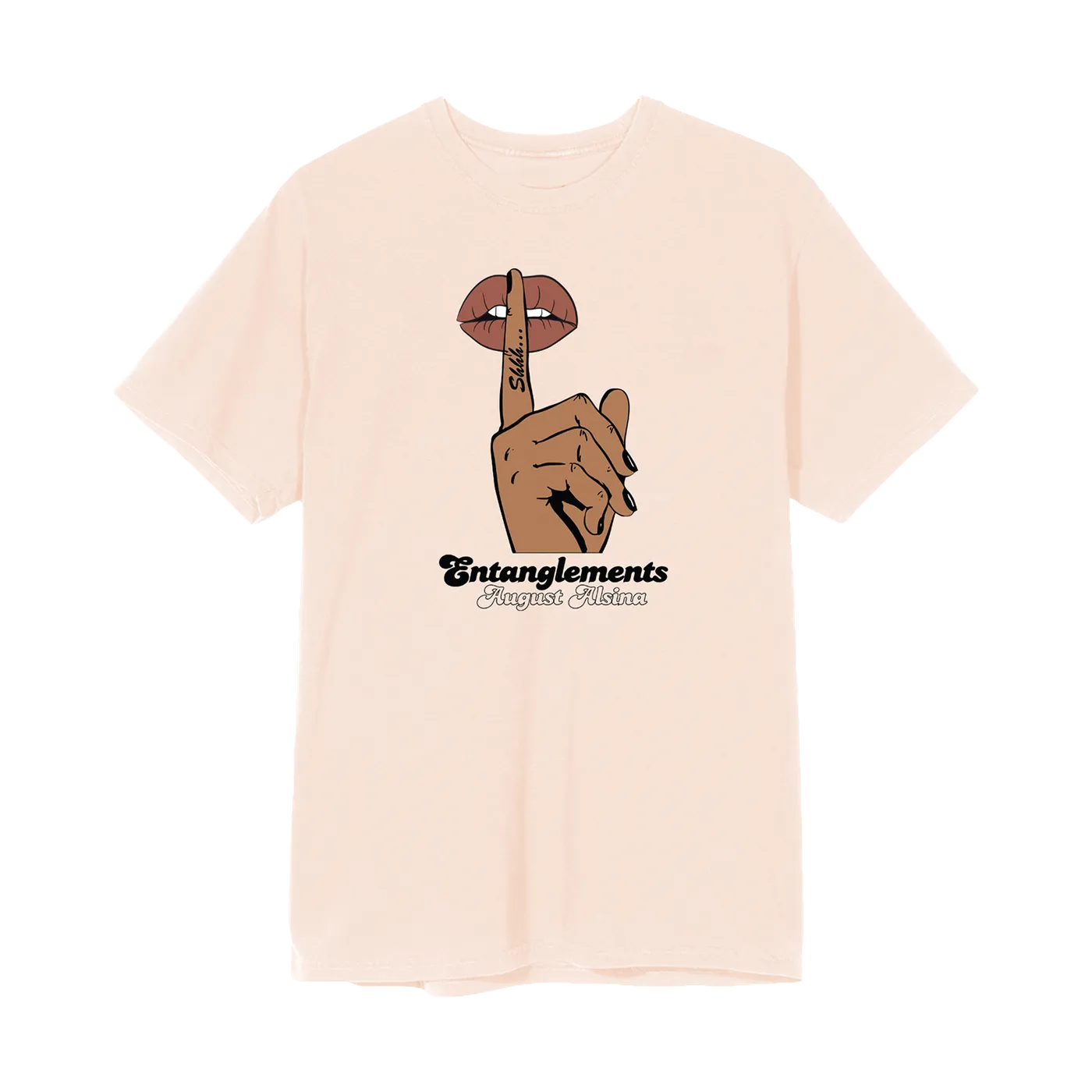 August Alsina Entanglements Whisper Peach T-Shirt