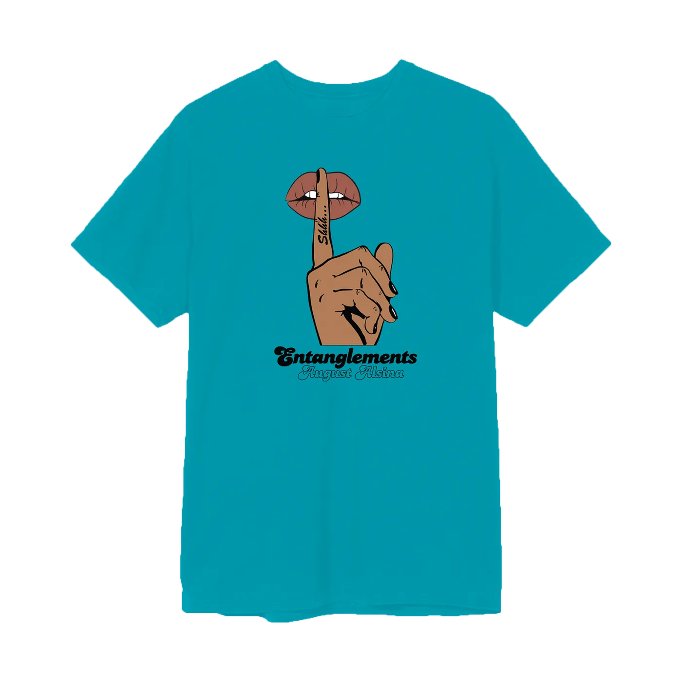 August Alsina Entanglements Whisper Teal T-Shirt