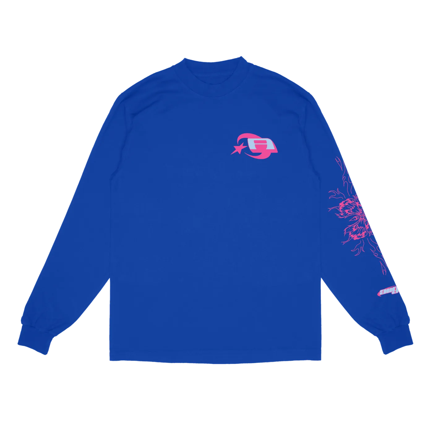 August Alsina Butterfly LS T-Shirt (Blue)