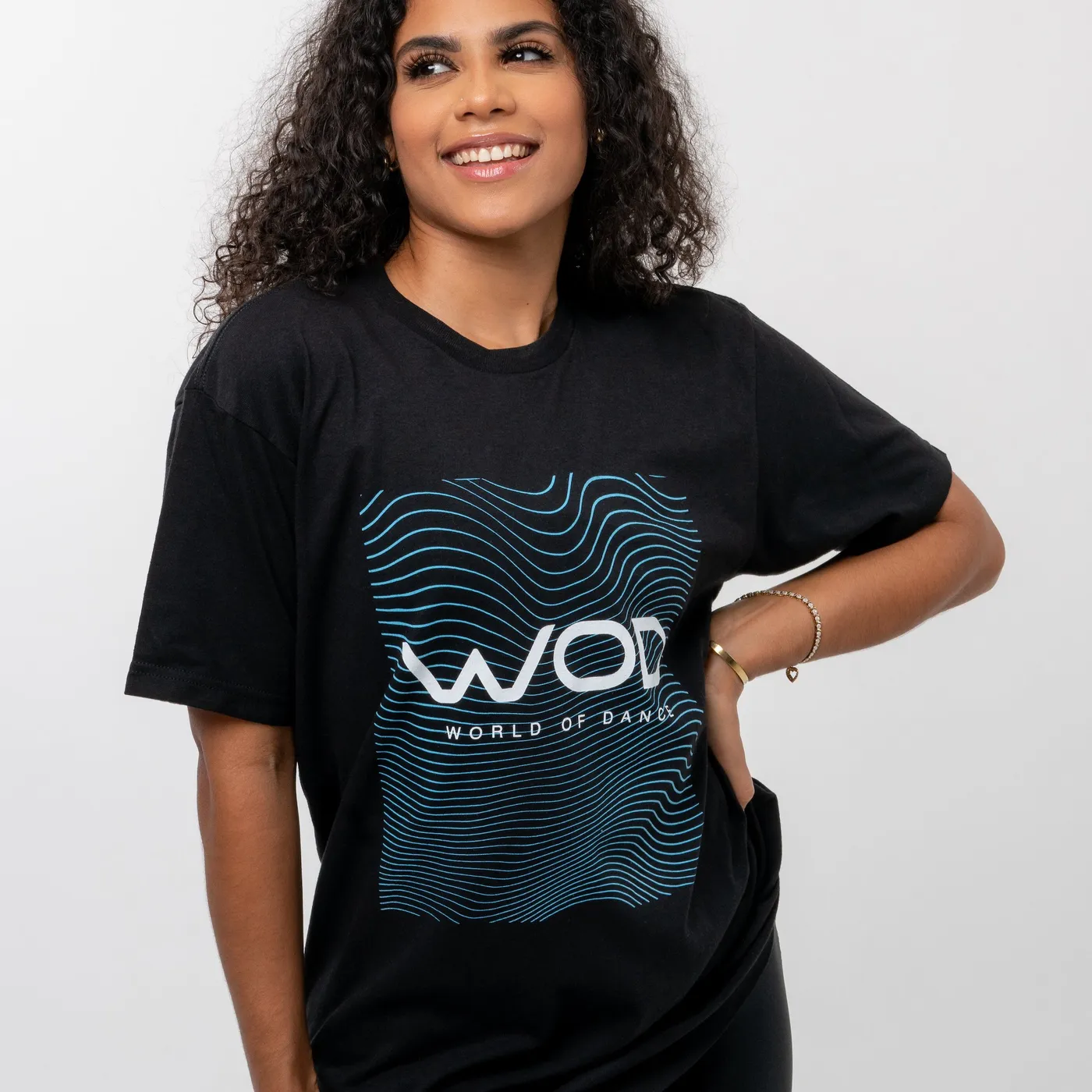 World of Dance Records Store World of Dance Black Wave Tee