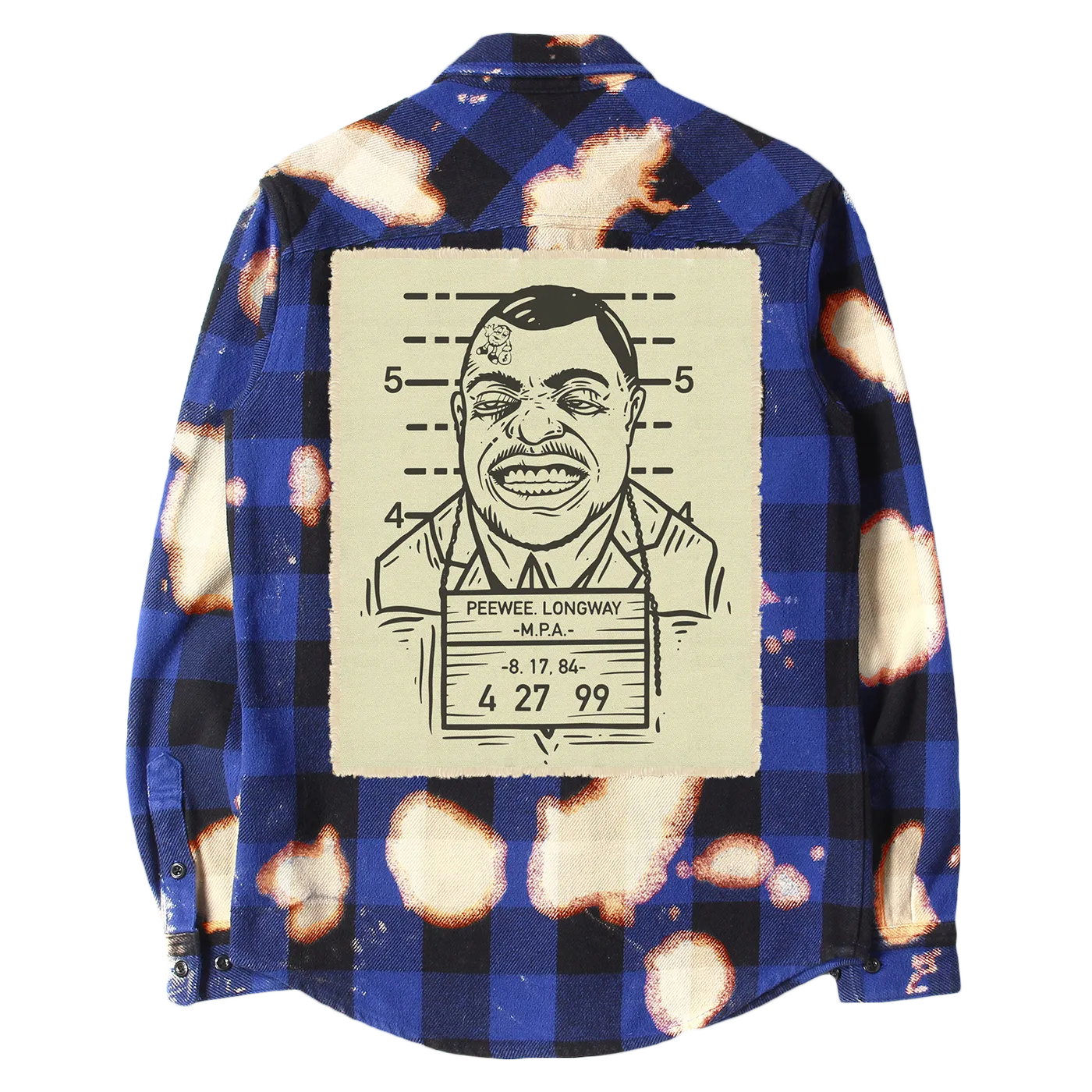 Peewee Longway Longway Sinatra Blue Splattered Flannel