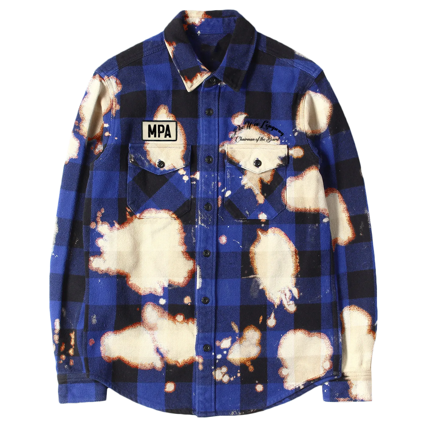Peewee Longway Longway Sinatra Blue Splattered Flannel