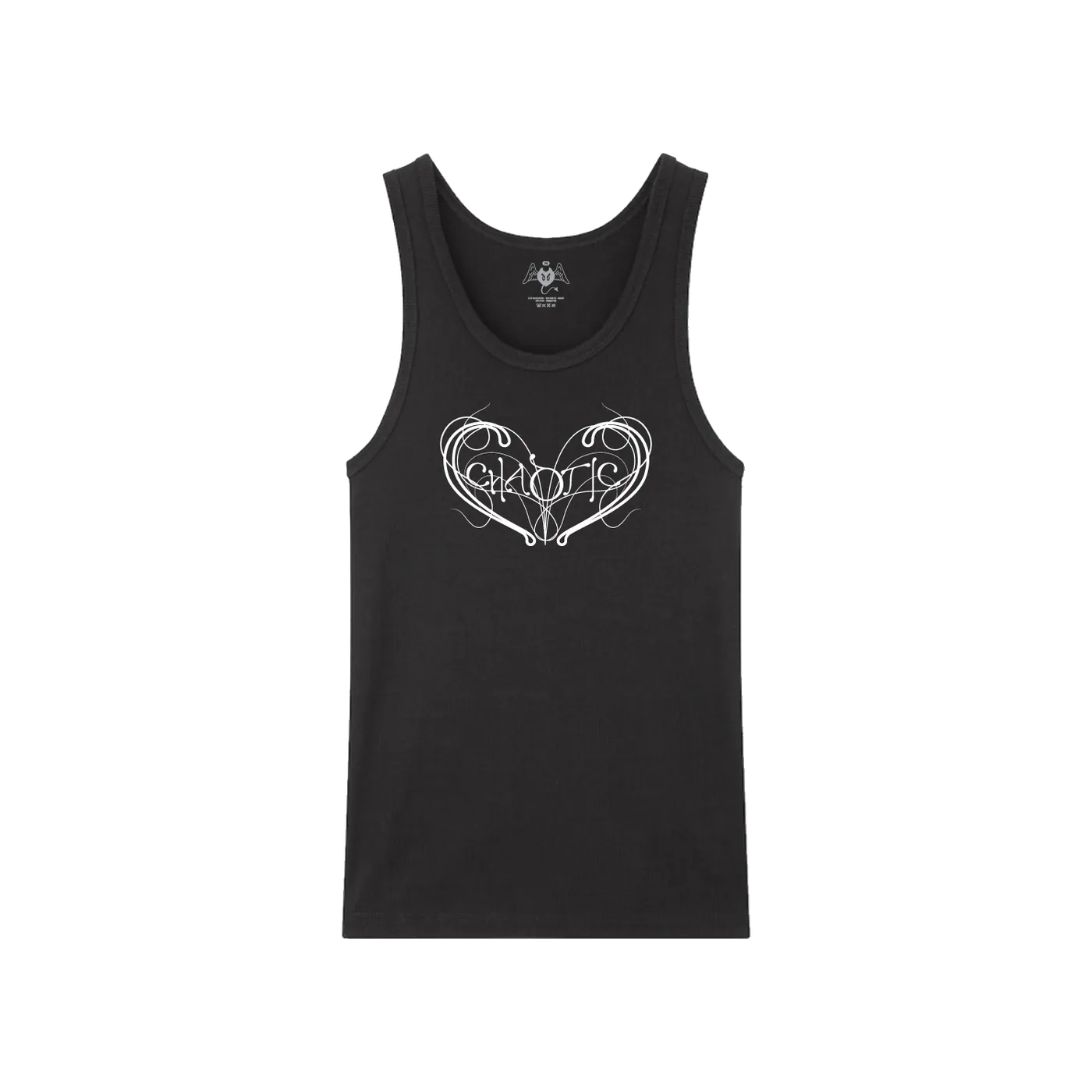 Ellise Chaotic Baby Rib Tank (Black)