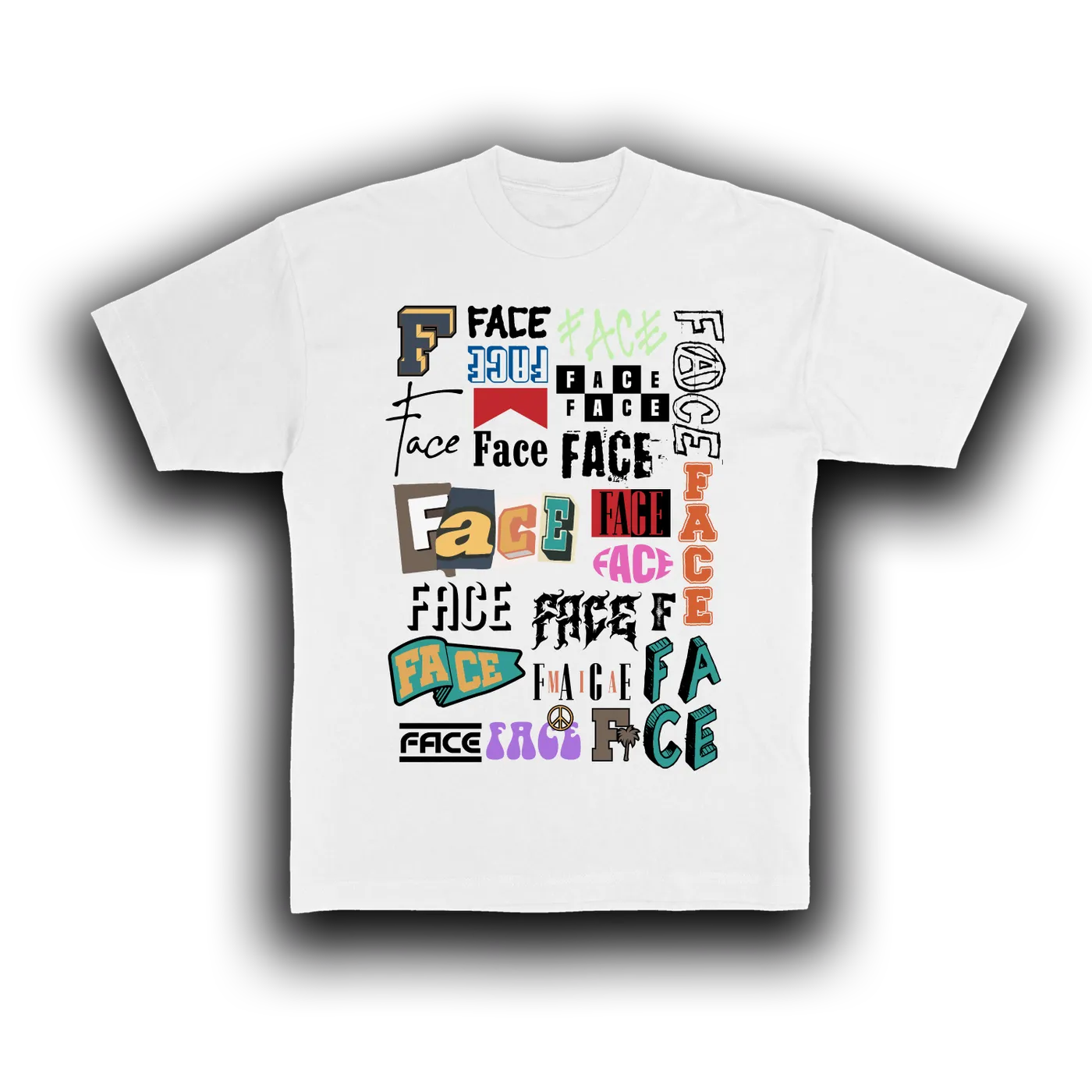 Babyface Ray FACE Collage T-Shirt (White)