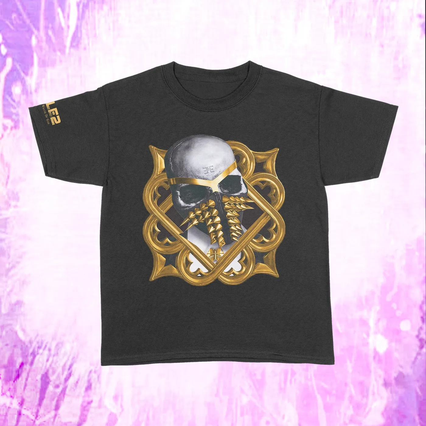 Busta Rhymes Gold Wreath - Black T-Shirt