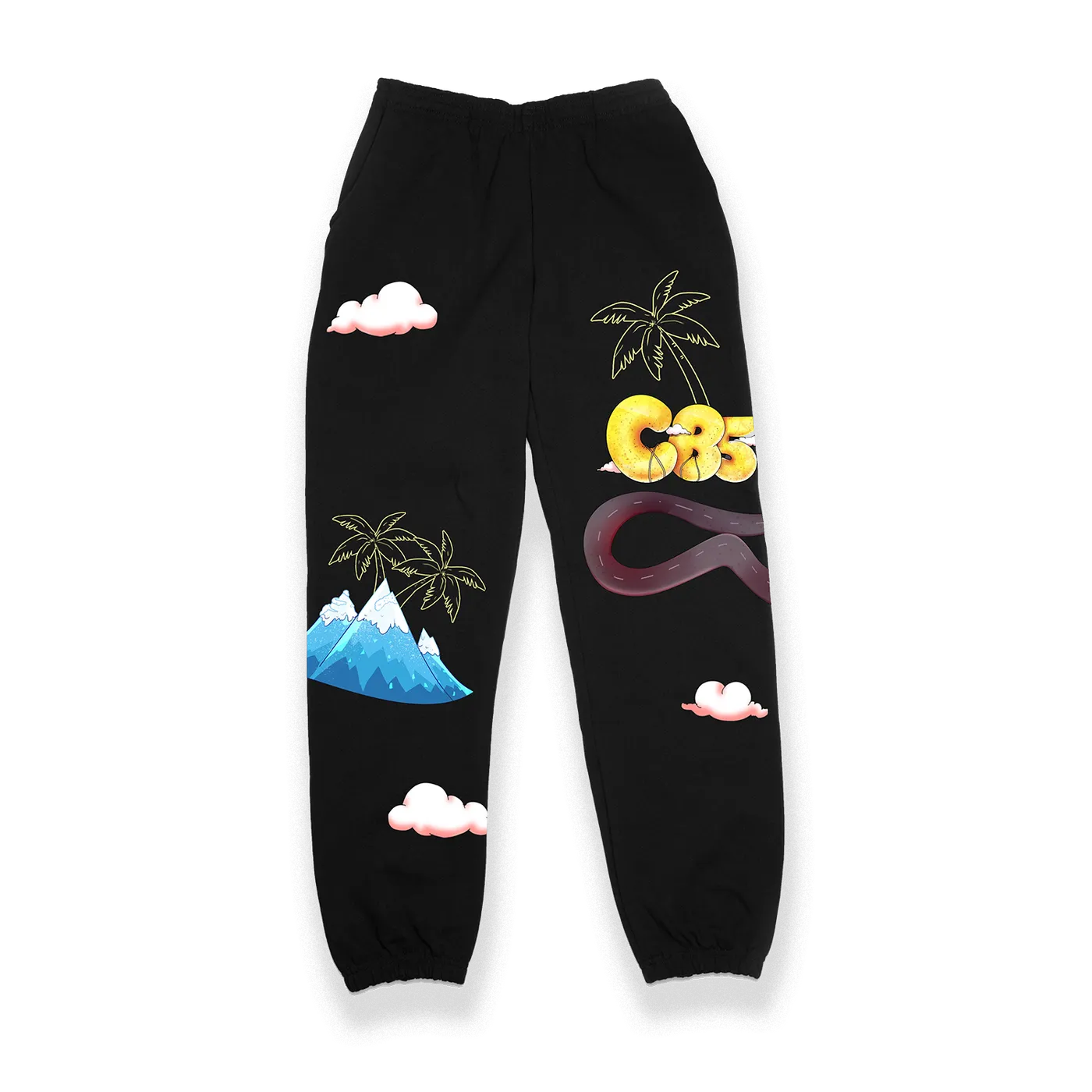 French Montana CB5 - Black Joggers