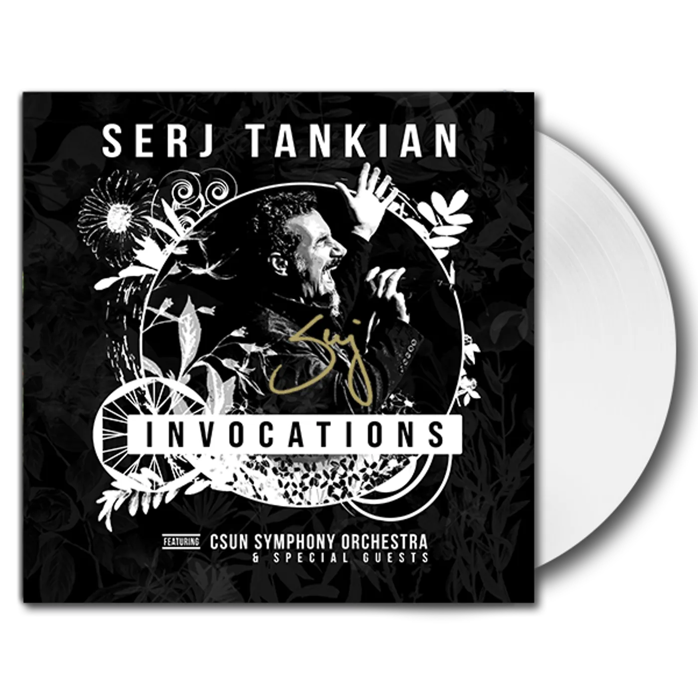Serj Tankian Invocations - White Vinyl - Autographed Limited Edition