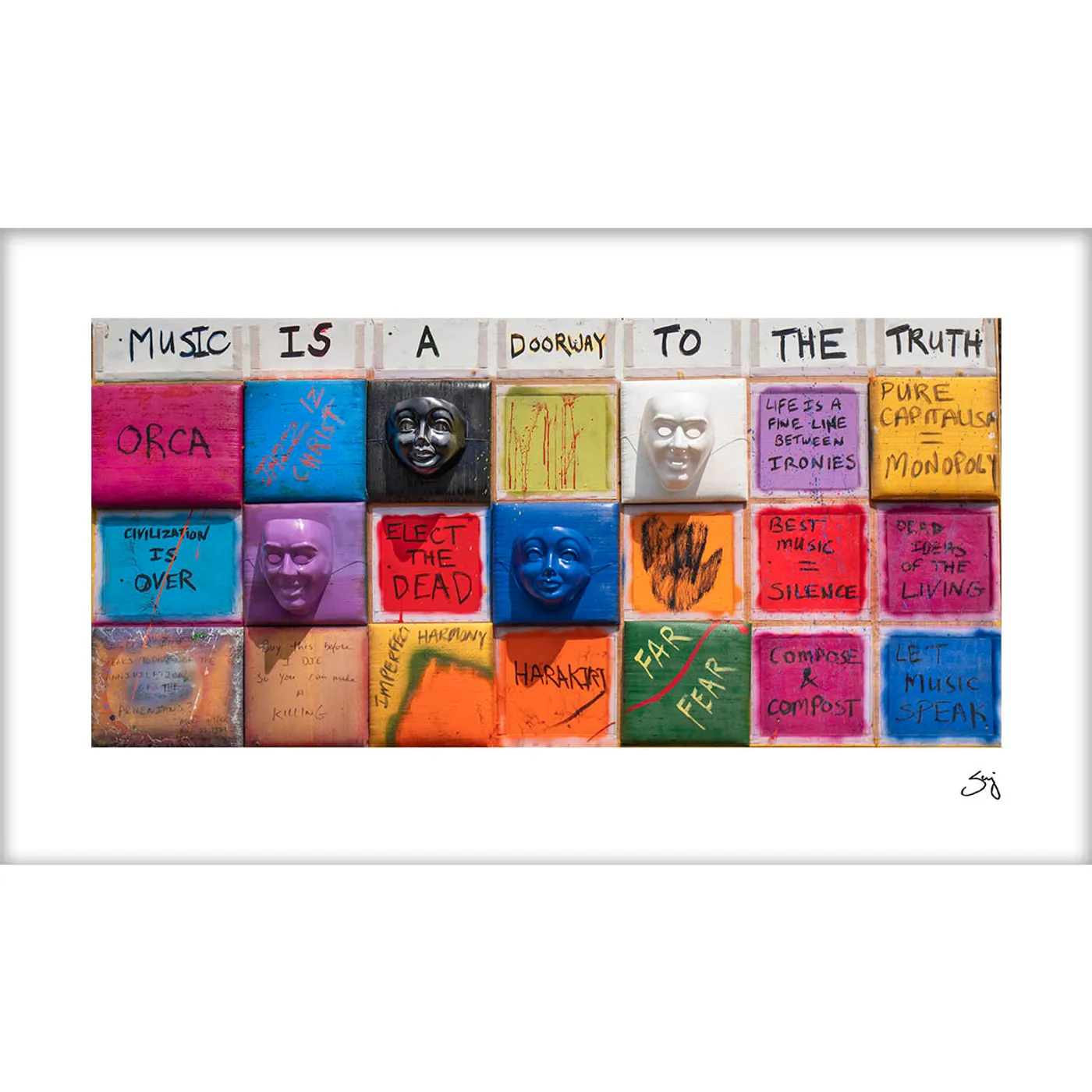 Serj Tankian Music Is A Doorway To The Truth - Signed Limited Edition Print