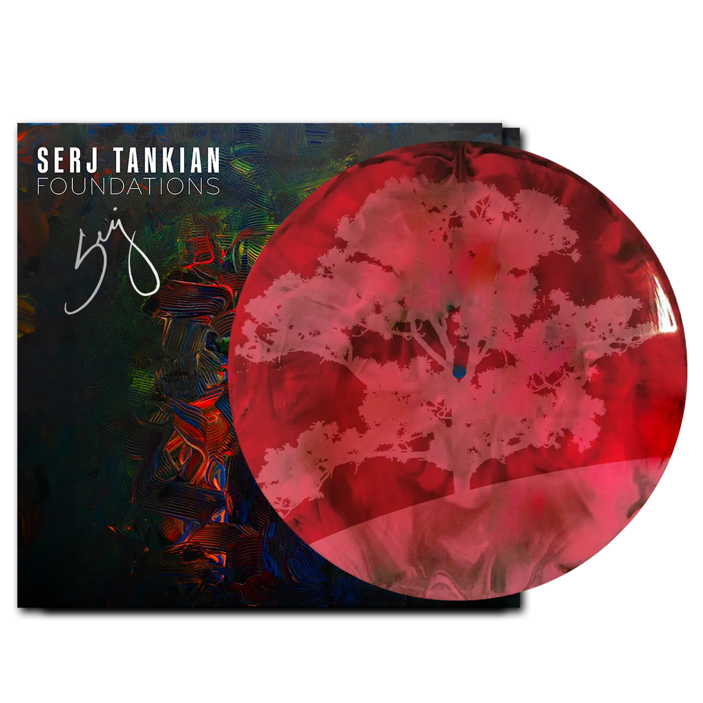 Serj Tankian (PRE-ORDER) Foundations EP - Red & Black Starburst w/Etching - Autographed Limited Edition