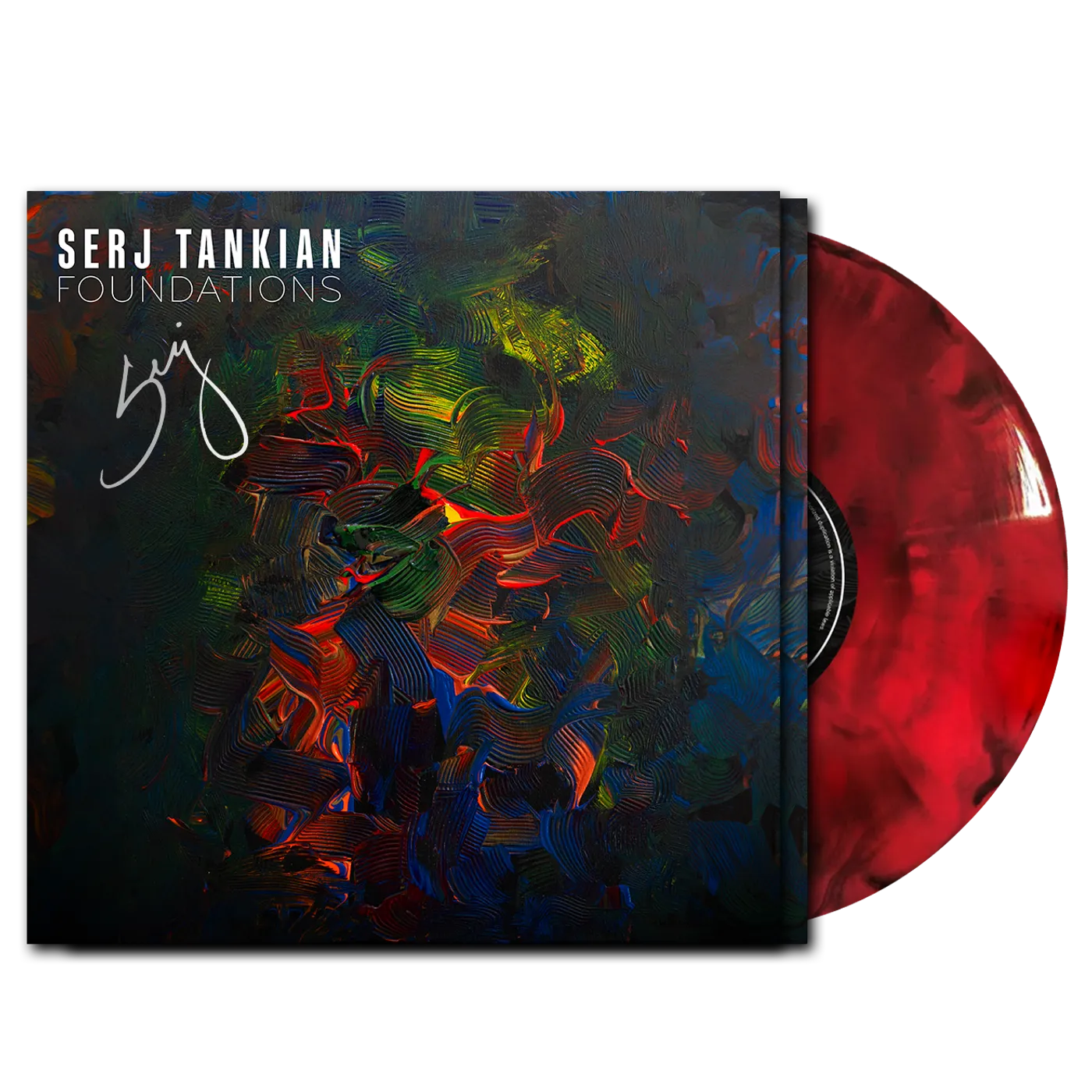Serj Tankian (PRE-ORDER) Foundations EP - Red & Black Starburst w/Etching - Autographed Limited Edition