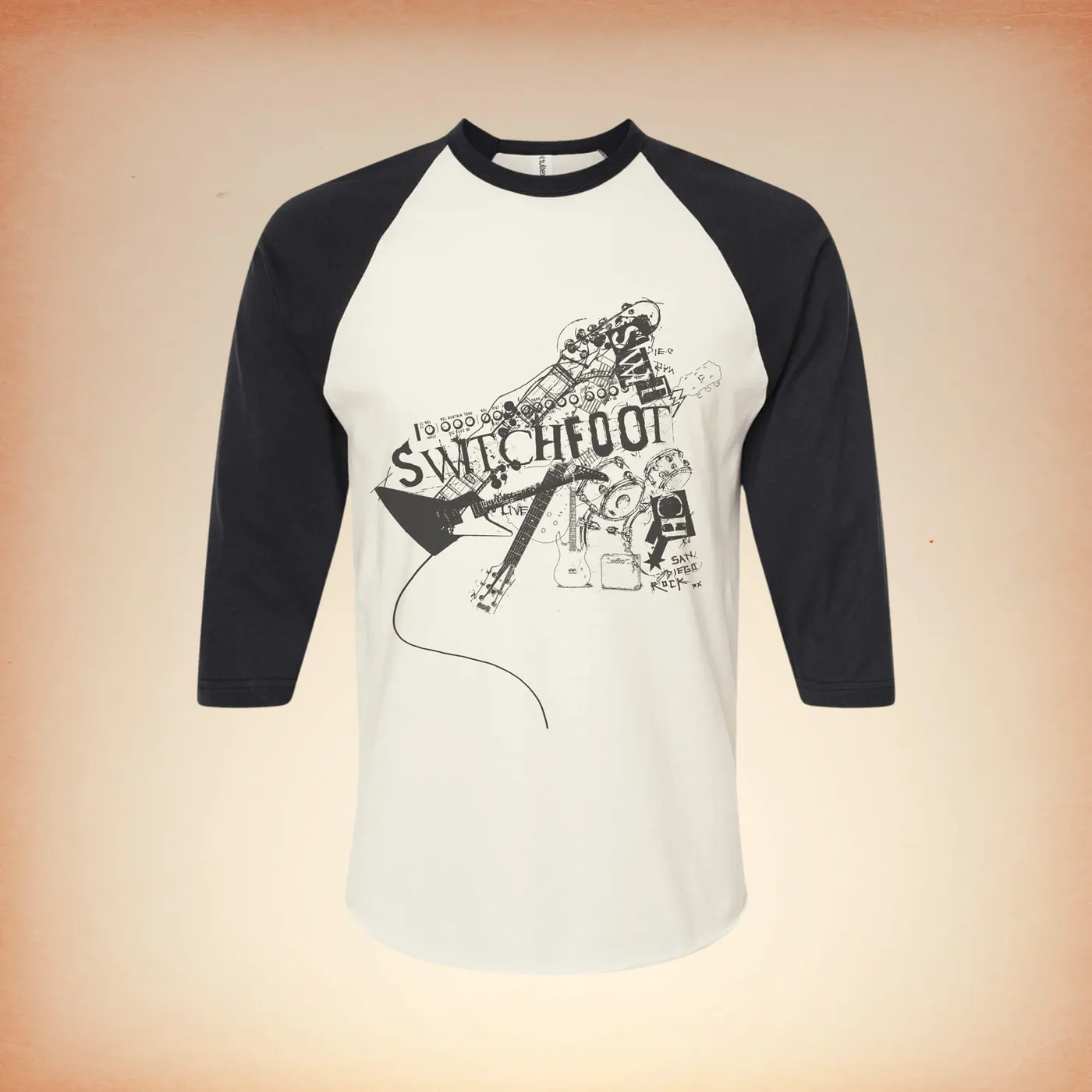 Switchfoot Guitar Raglan Tee (Ships 9/29)