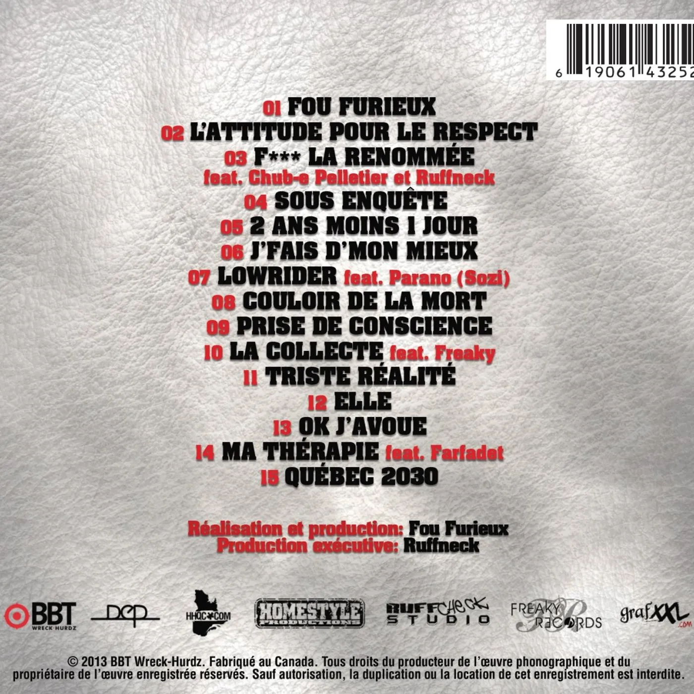 Fou Furieux / La suite - CD