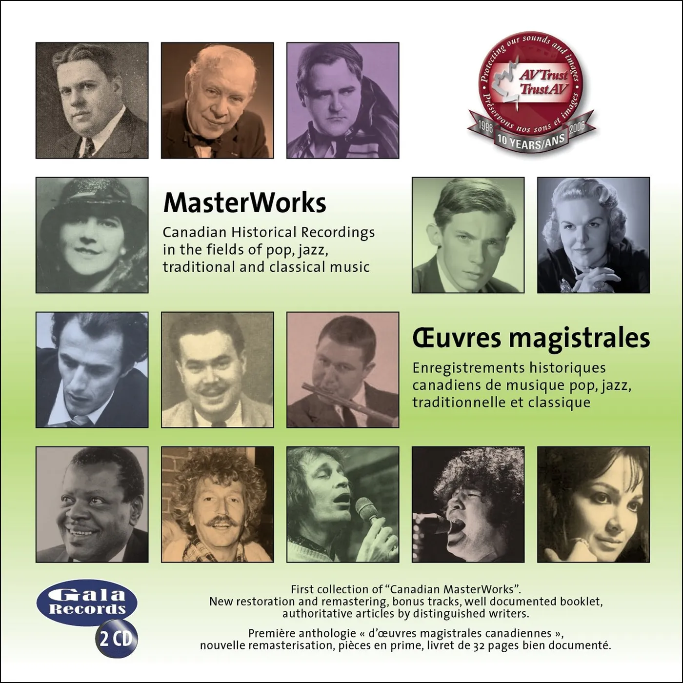 Various Artists Artistes variés / Canadian Music Hall of Fame/Au temple de la renommée MasterWorks – Œuvres magistrales - 2CD