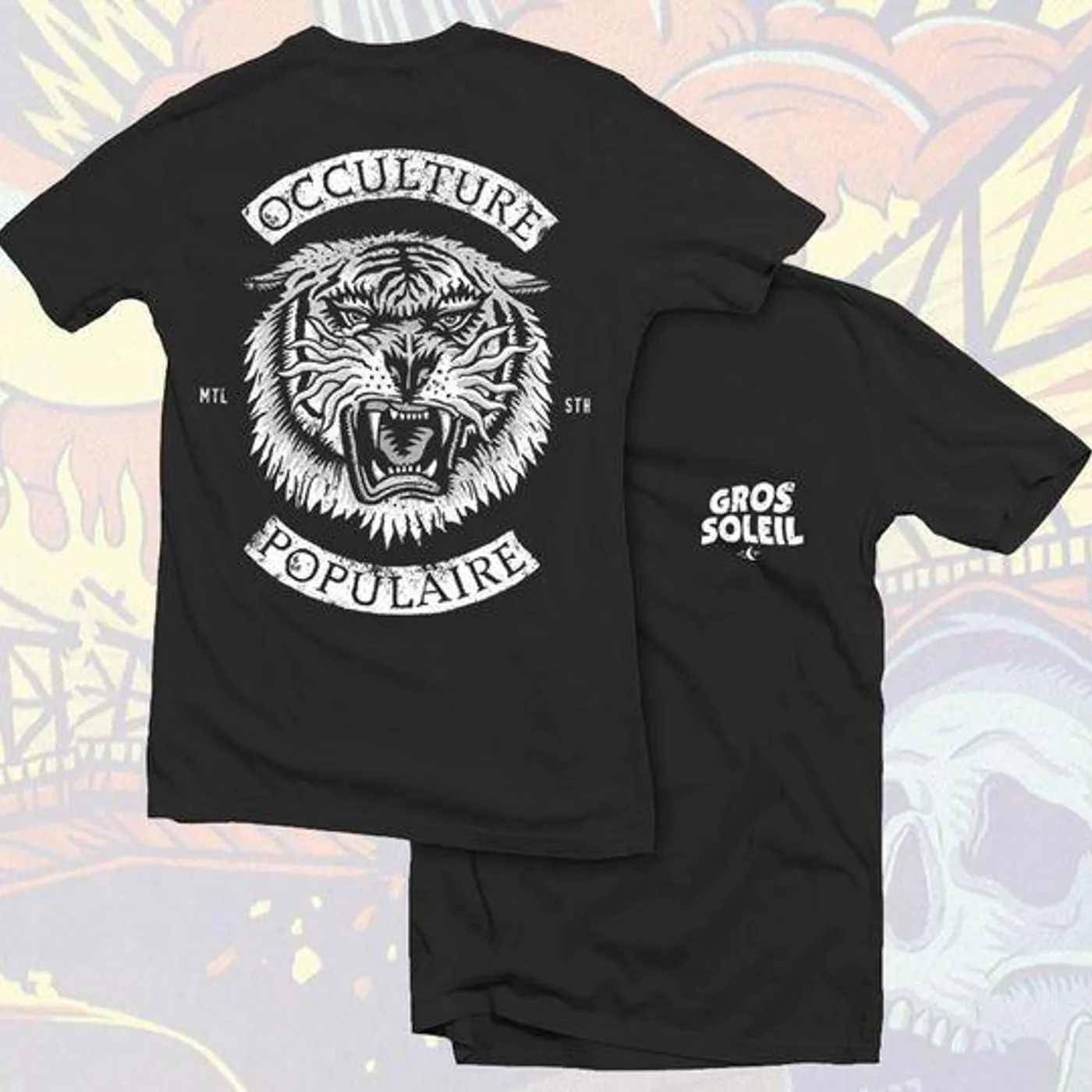 Gros Soleil / T-Shirt - Noir