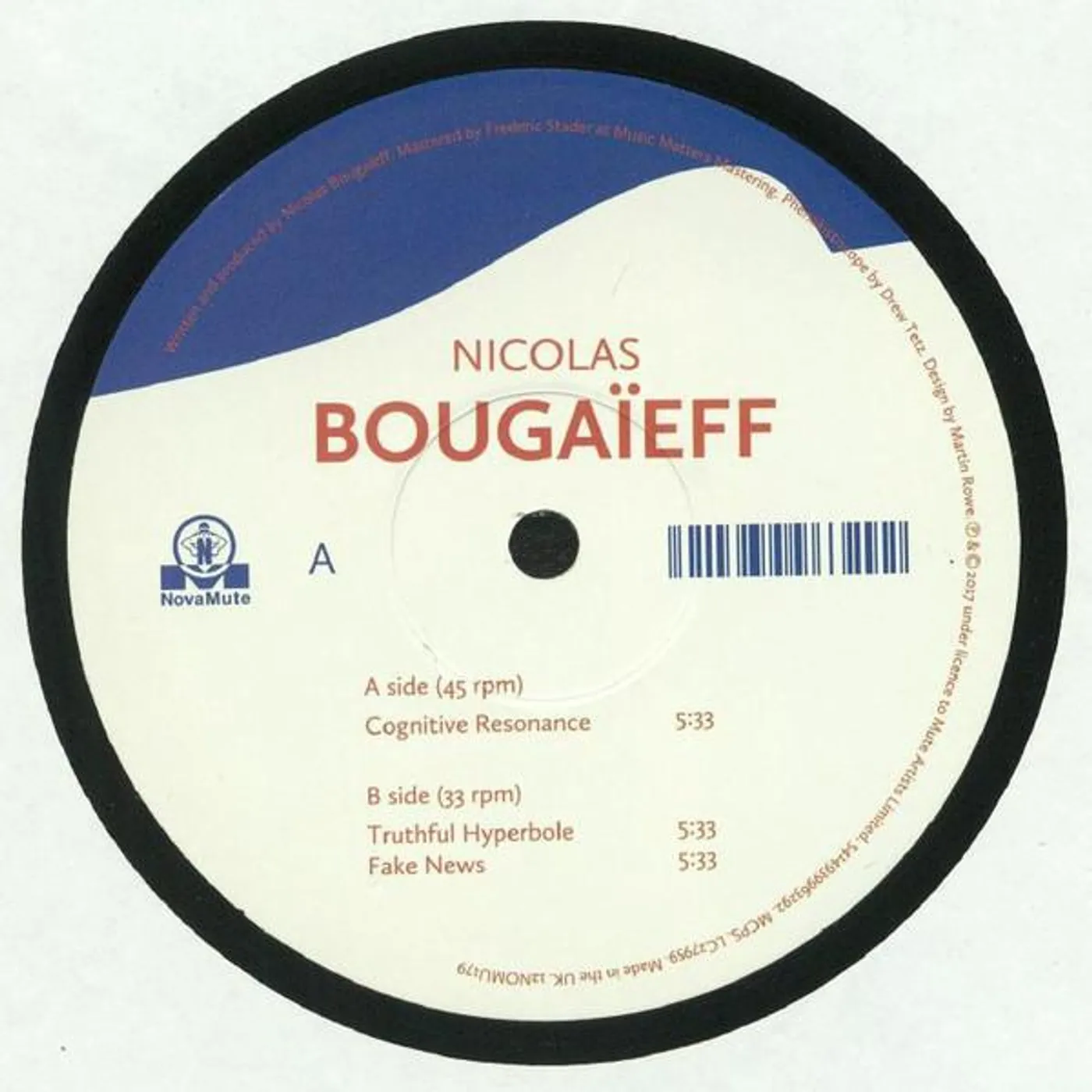 Nicolas Bougaïeff / Cognitive Resonance - 12" Vinyl
