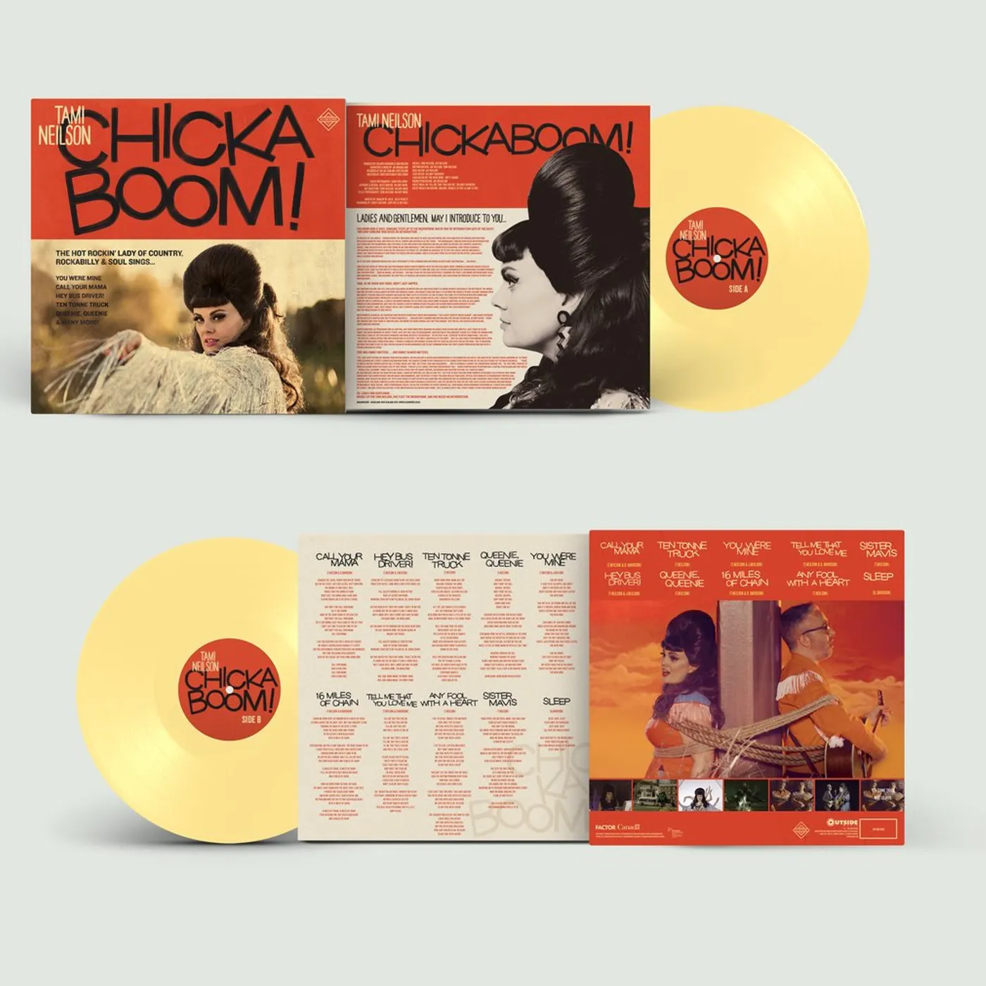 Tami Neilson / CHICKABOOM! - Buttercream LP Vinyl
