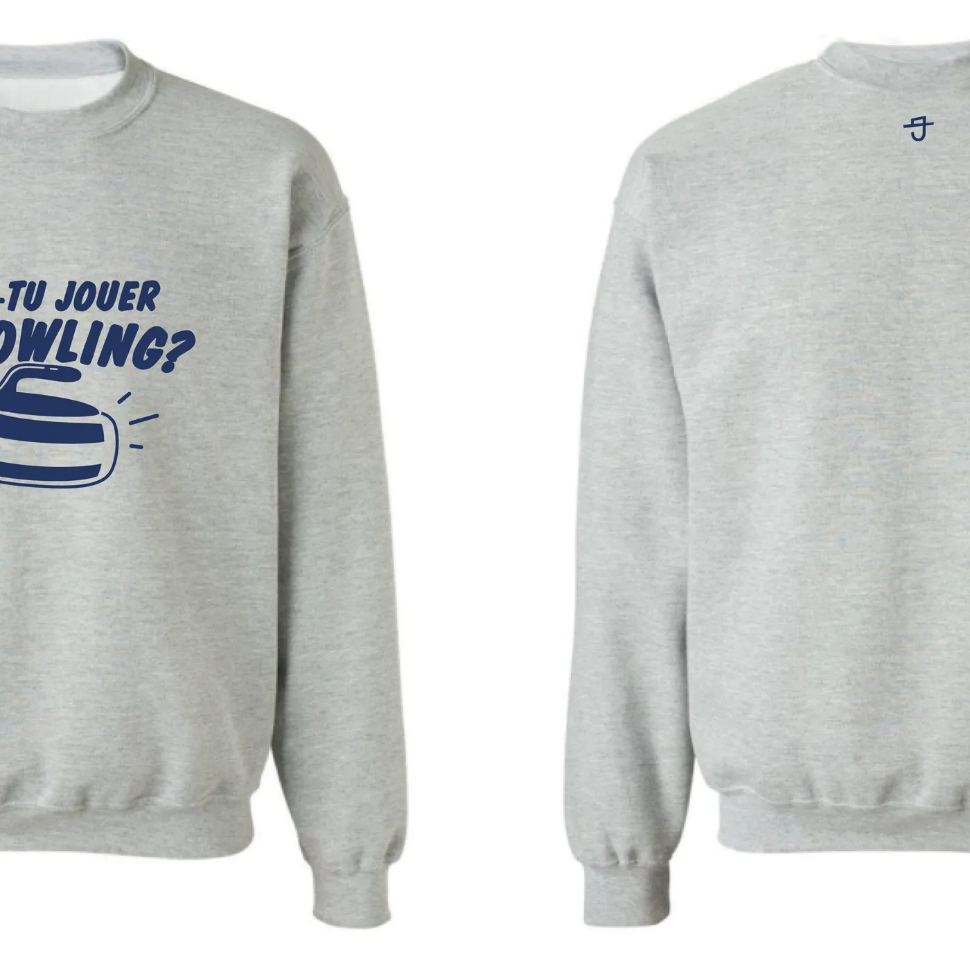 Bleu Jeans Bleu / Veux-tu jouer un Bowling? - Coton Ouaté Gris