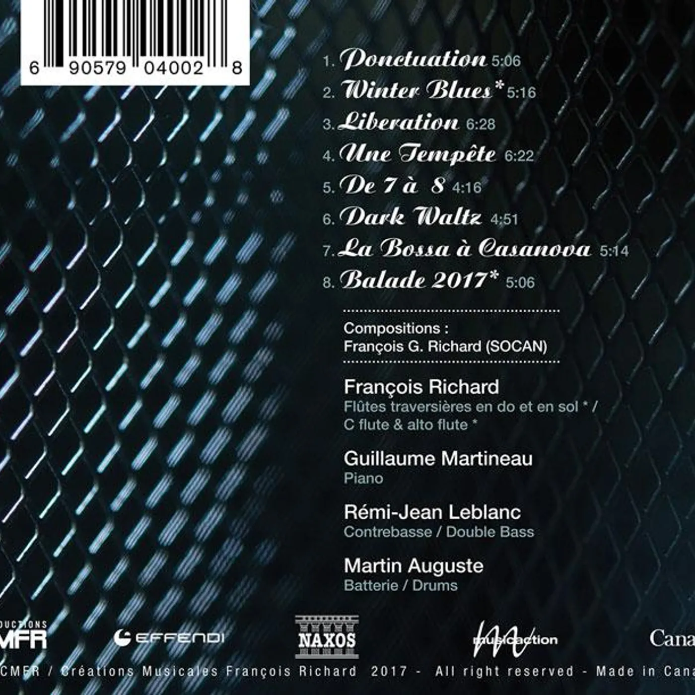 François Richard Quartet / Libération - CD