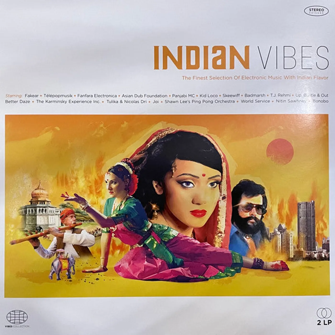 Various Artists  Indian Vibes / The Finest Selection Of Electronic Music With Indian Flavor - 2LP