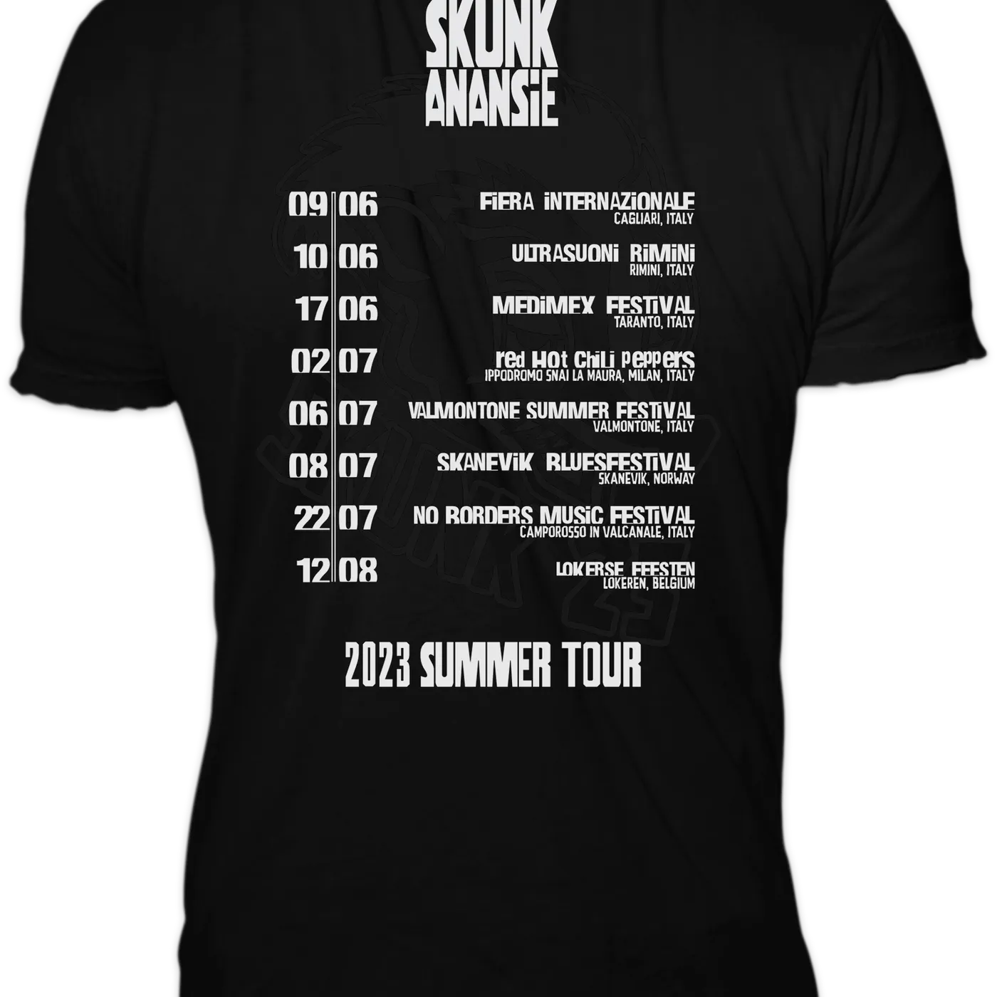 Skunk Anansie Skunk Festival T-shirt