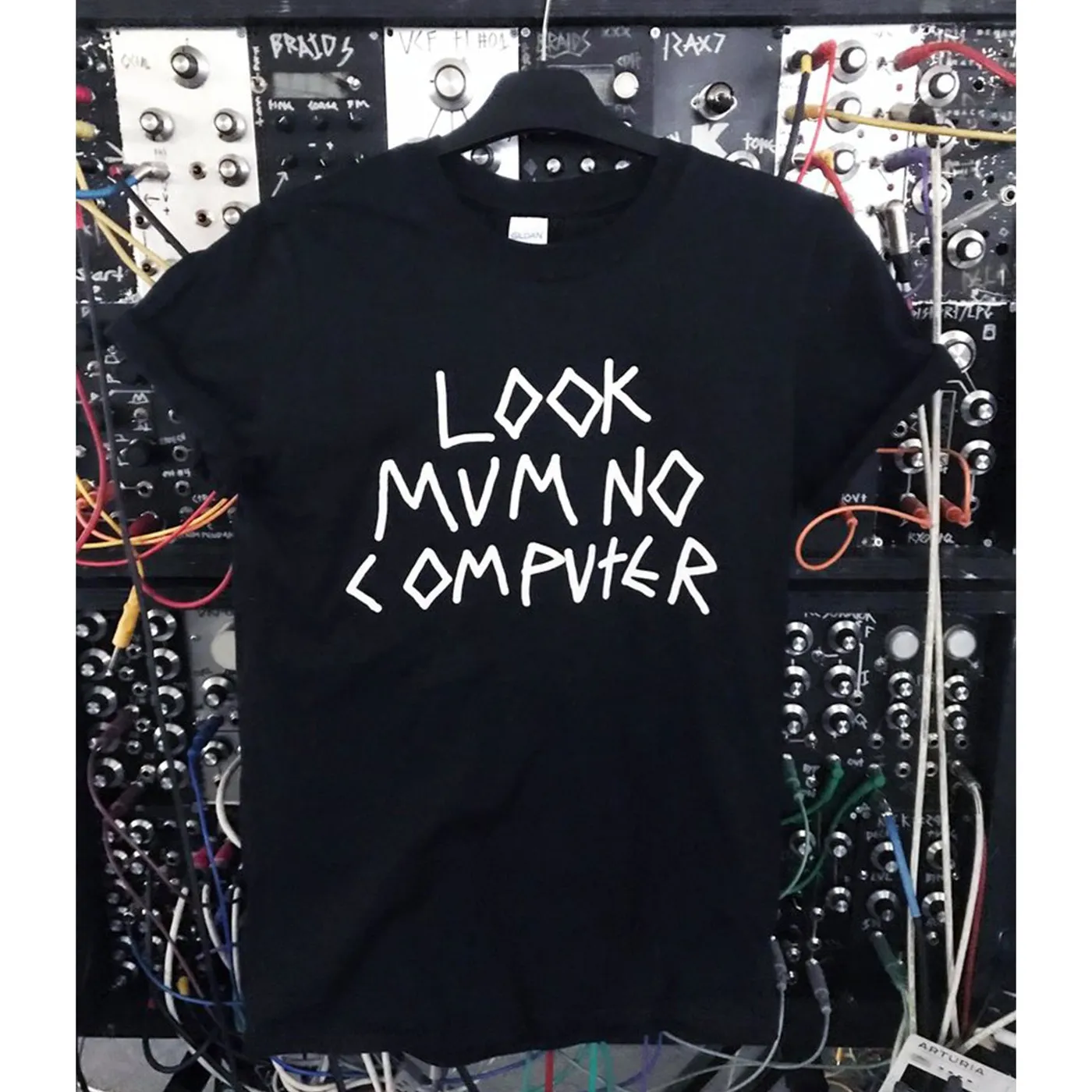 LOOK MUM NO COMPUTER UNISEX TEE BLACK LMNC