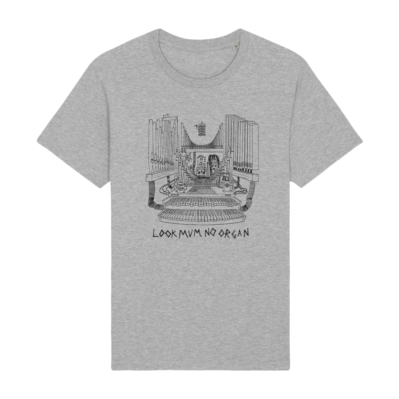 LOOK MUM NO COMPUTER LOOK MUM NO ORGAN | TEE (Grey)