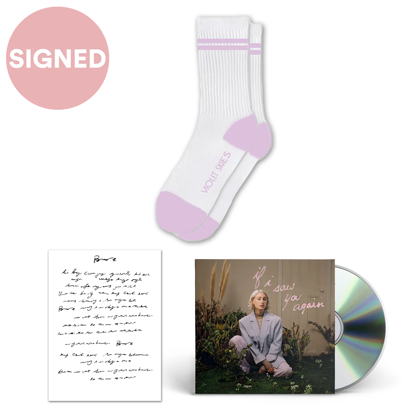 Violet Skies CD + Socks Bundle