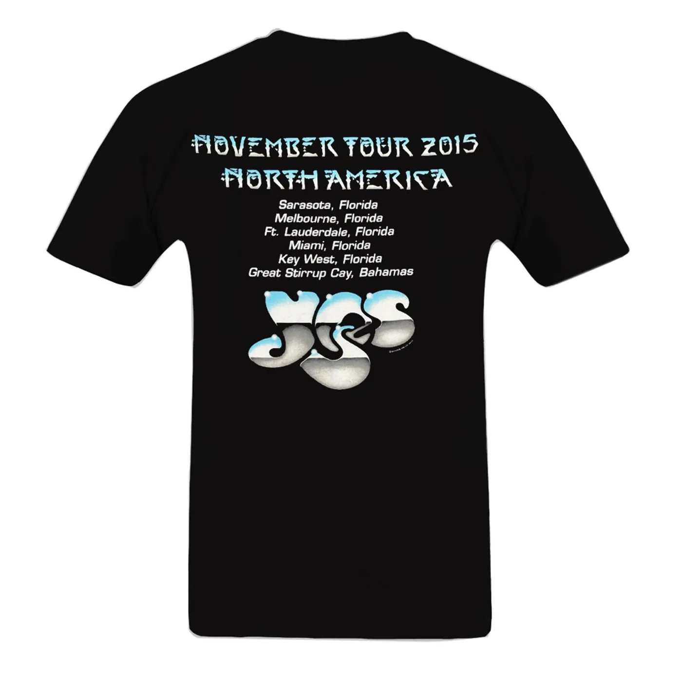 Yes November 2015 North America Tour Tee