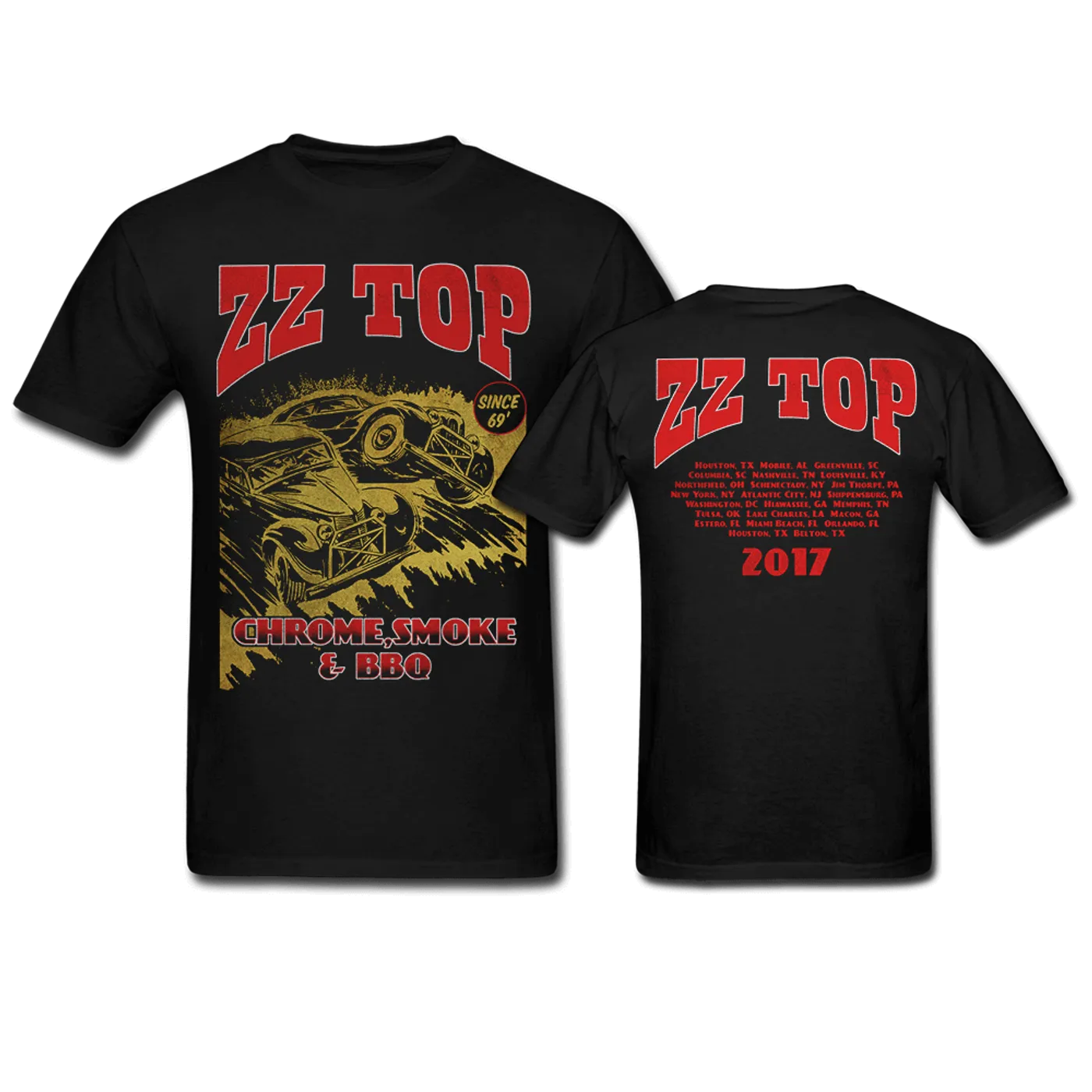 ZZ Top Chrome, Smoke & BBQ - Houston to Belton