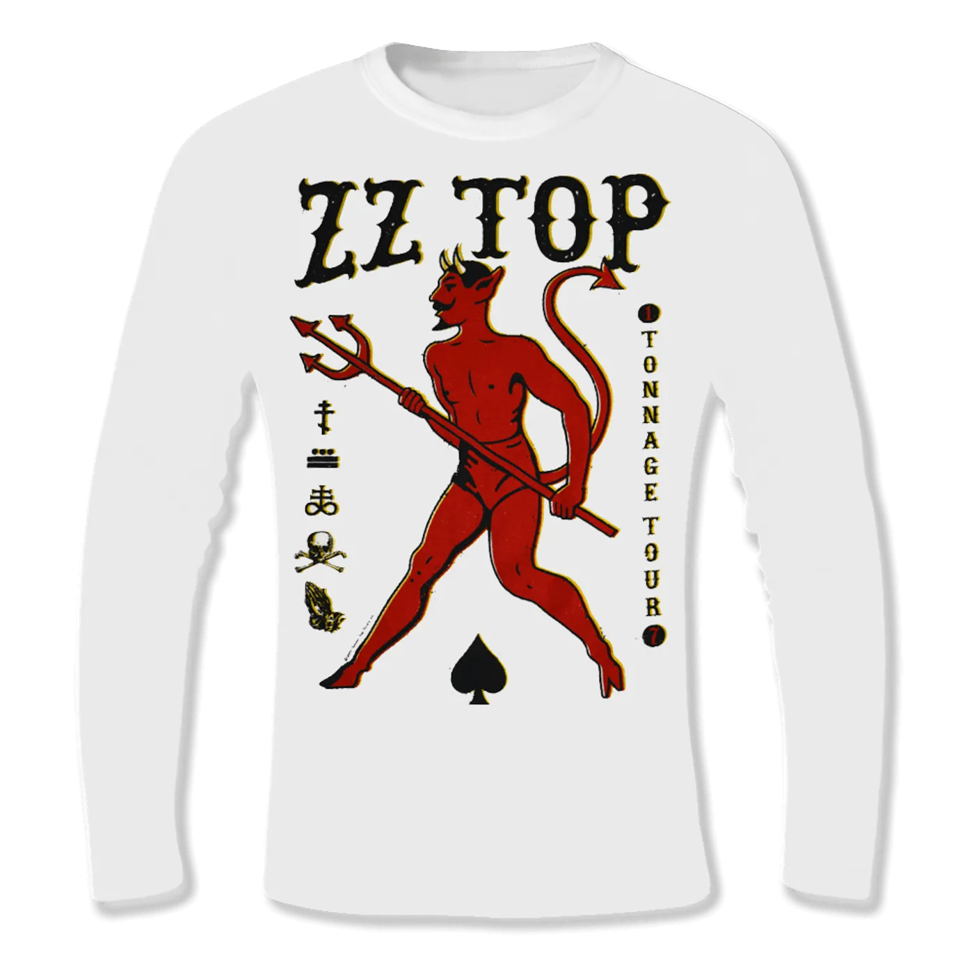 ZZ Top 2017 Tonnage Tour-Satan Art/Itinerary
