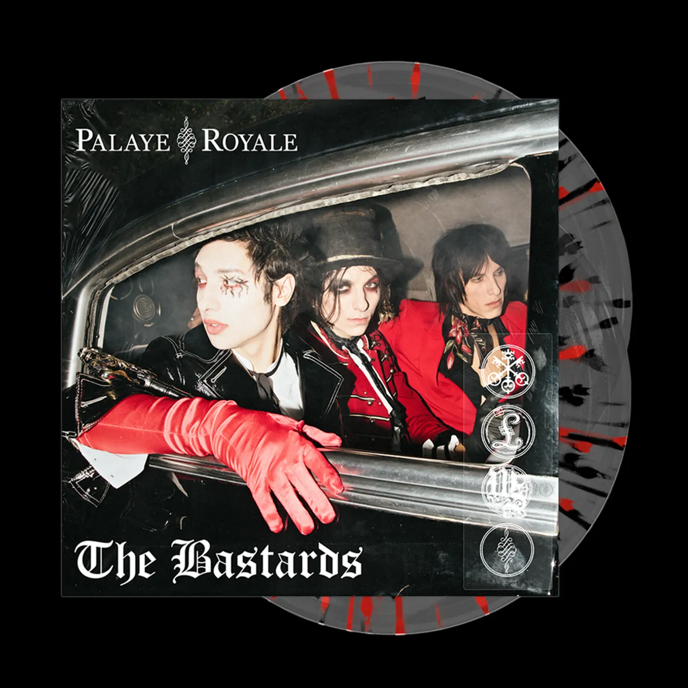 Palaye Royale - 'The Bastards' Vinyl Ultra Clear w/ Red & Black Splatter