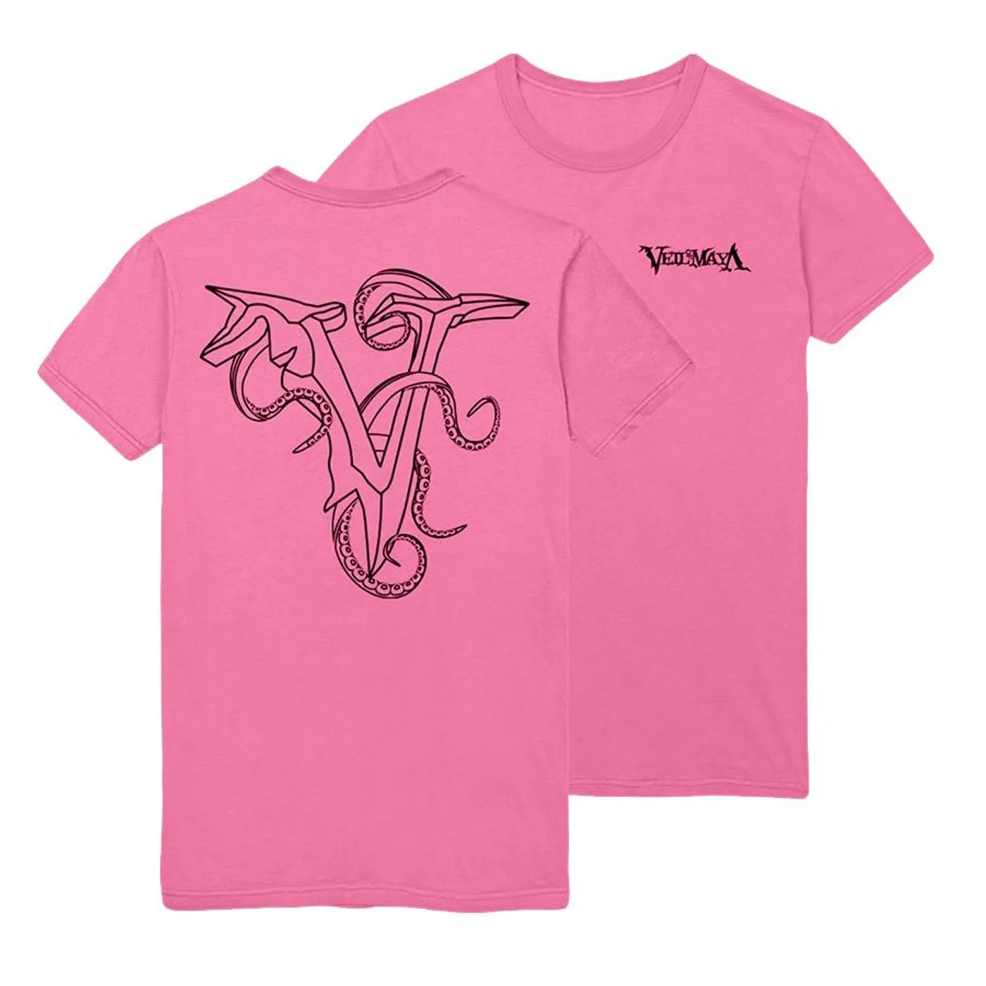 Black Veil Brides Veil Of Maya - Tentacle Tee (Pink)