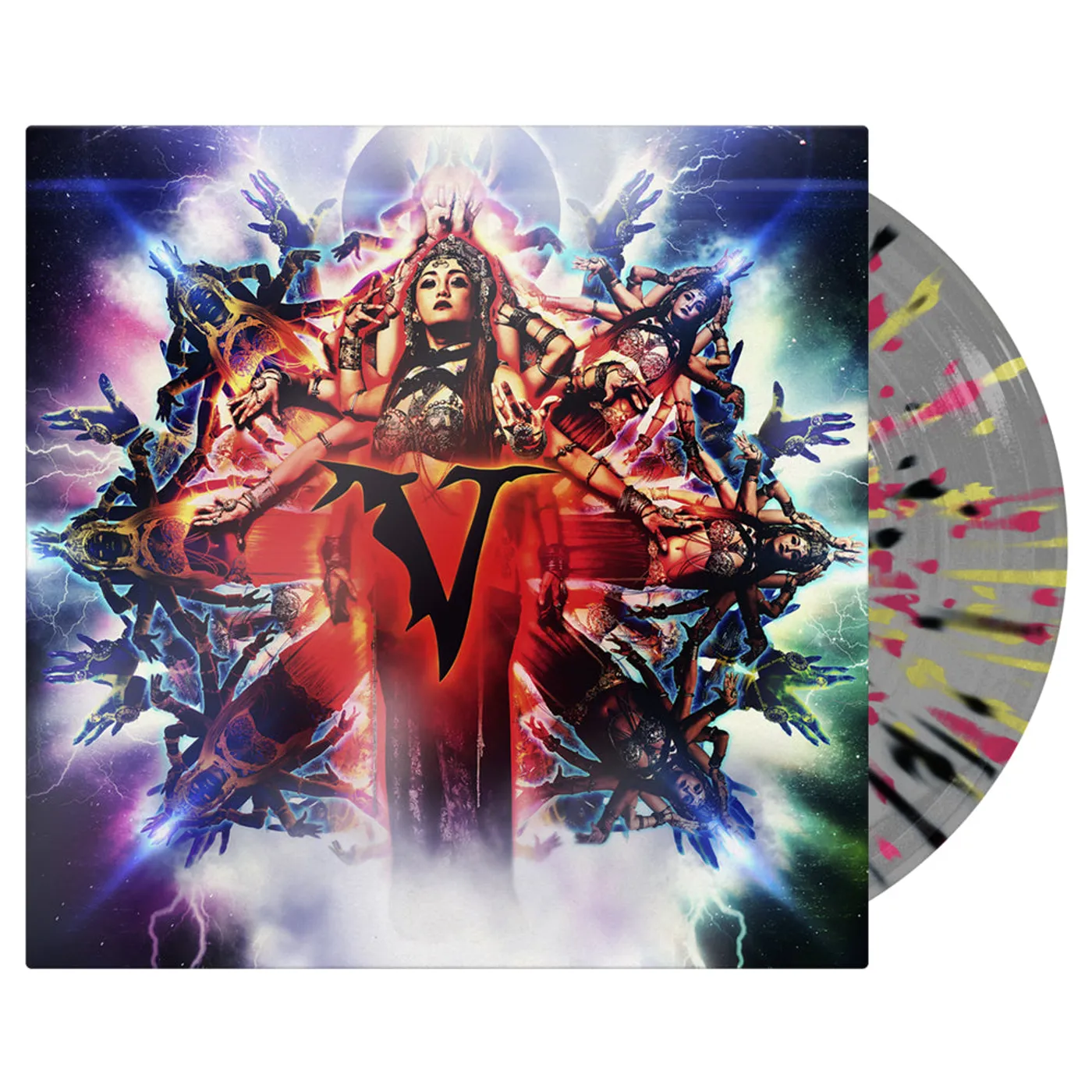 Veil of Maya - "Matriarch" Clear w/ Yellow + Black + Neon Magenta Splatter Gatefold Vinyl