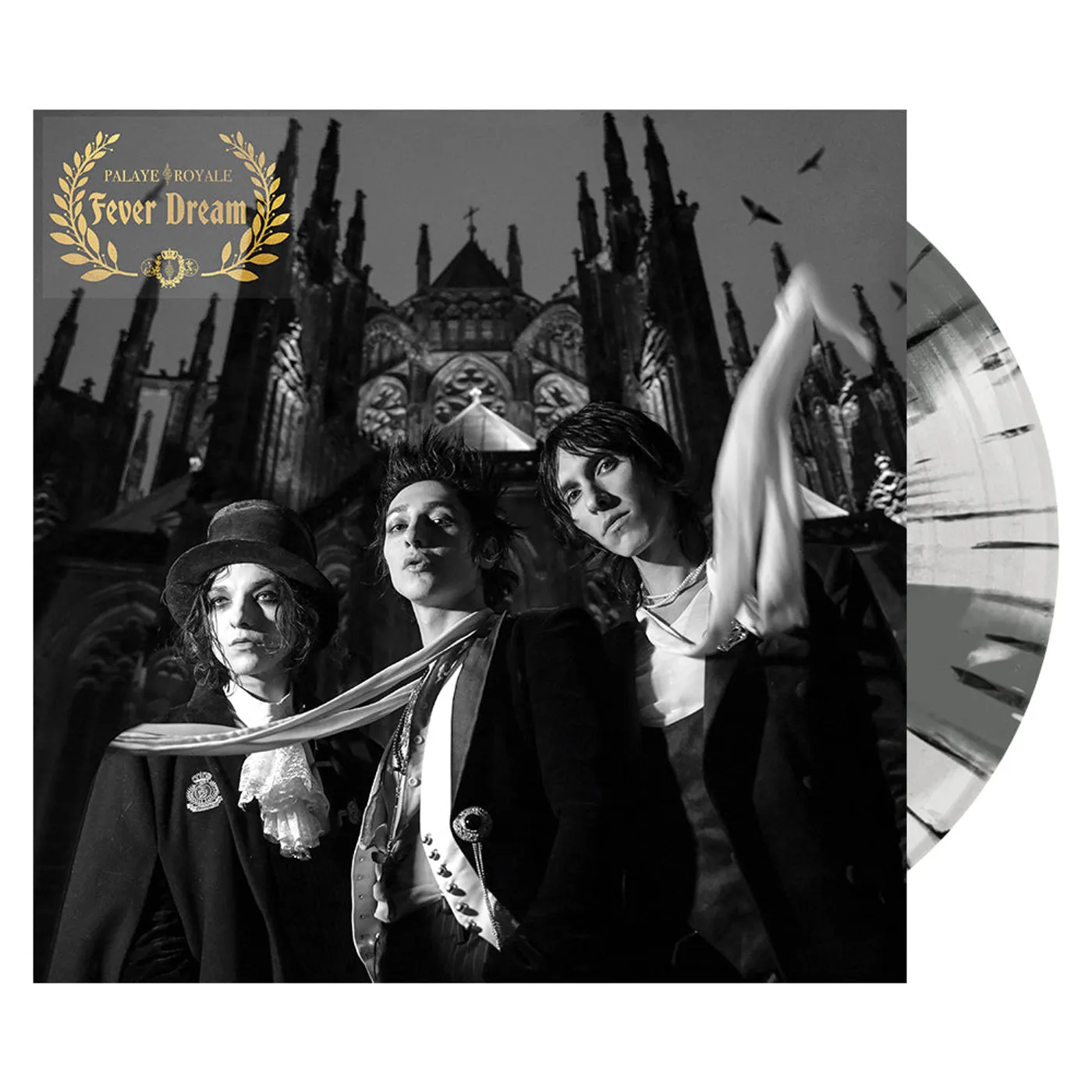 Palaye Royale - 'Fever Dream' White + Silver Cornetto w/Black Splatter Vinyl