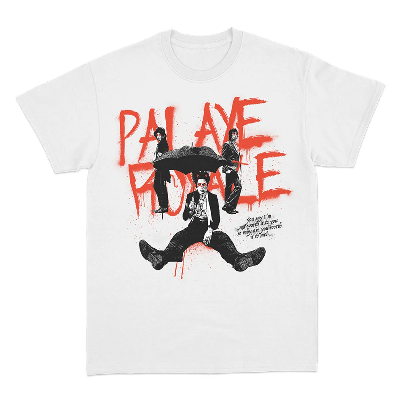Palaye Royale White "Umbrella" Tee