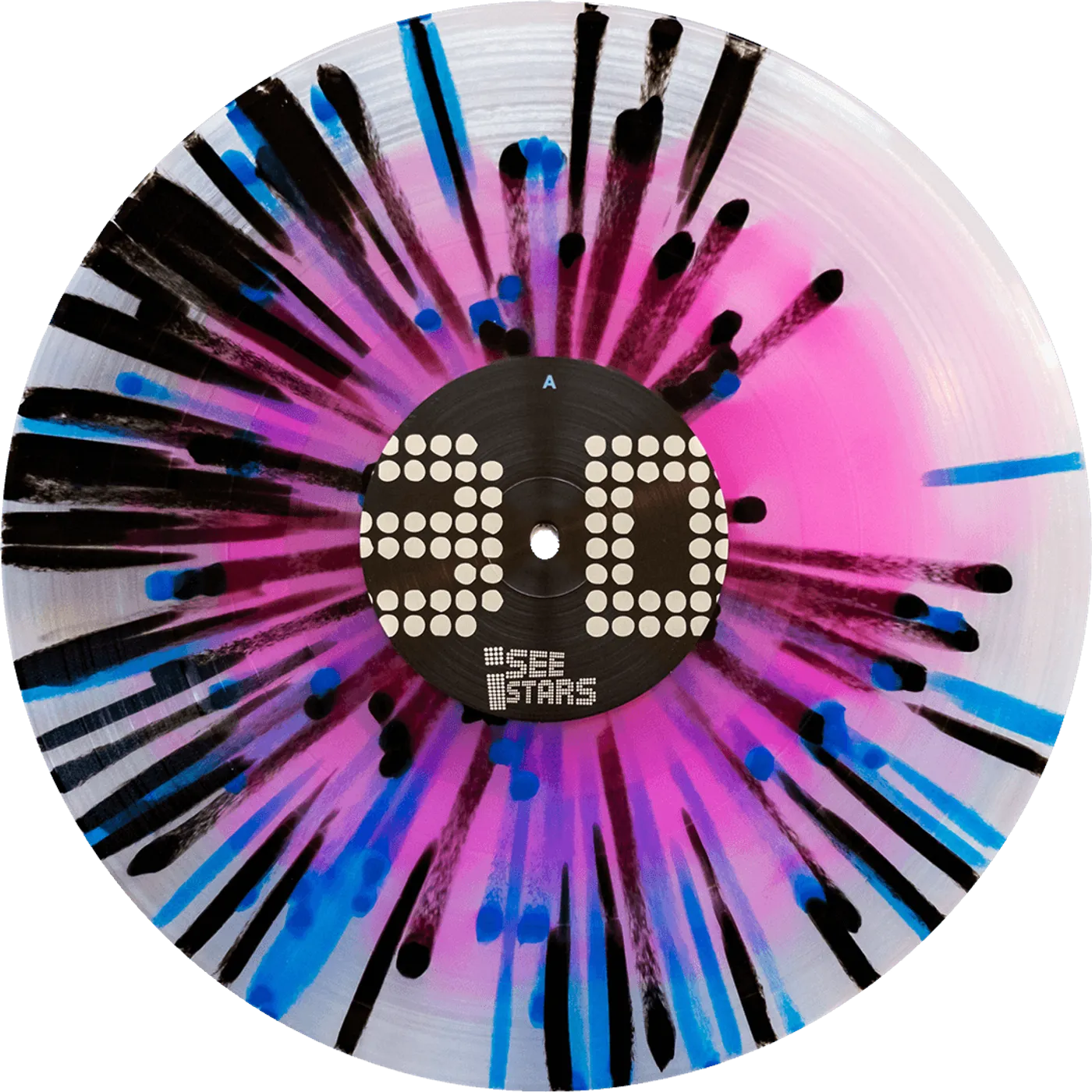 I See Stars - '3D' Vinyl (Neon Magenta in Clear w/ Bluejay + Black Splatter)