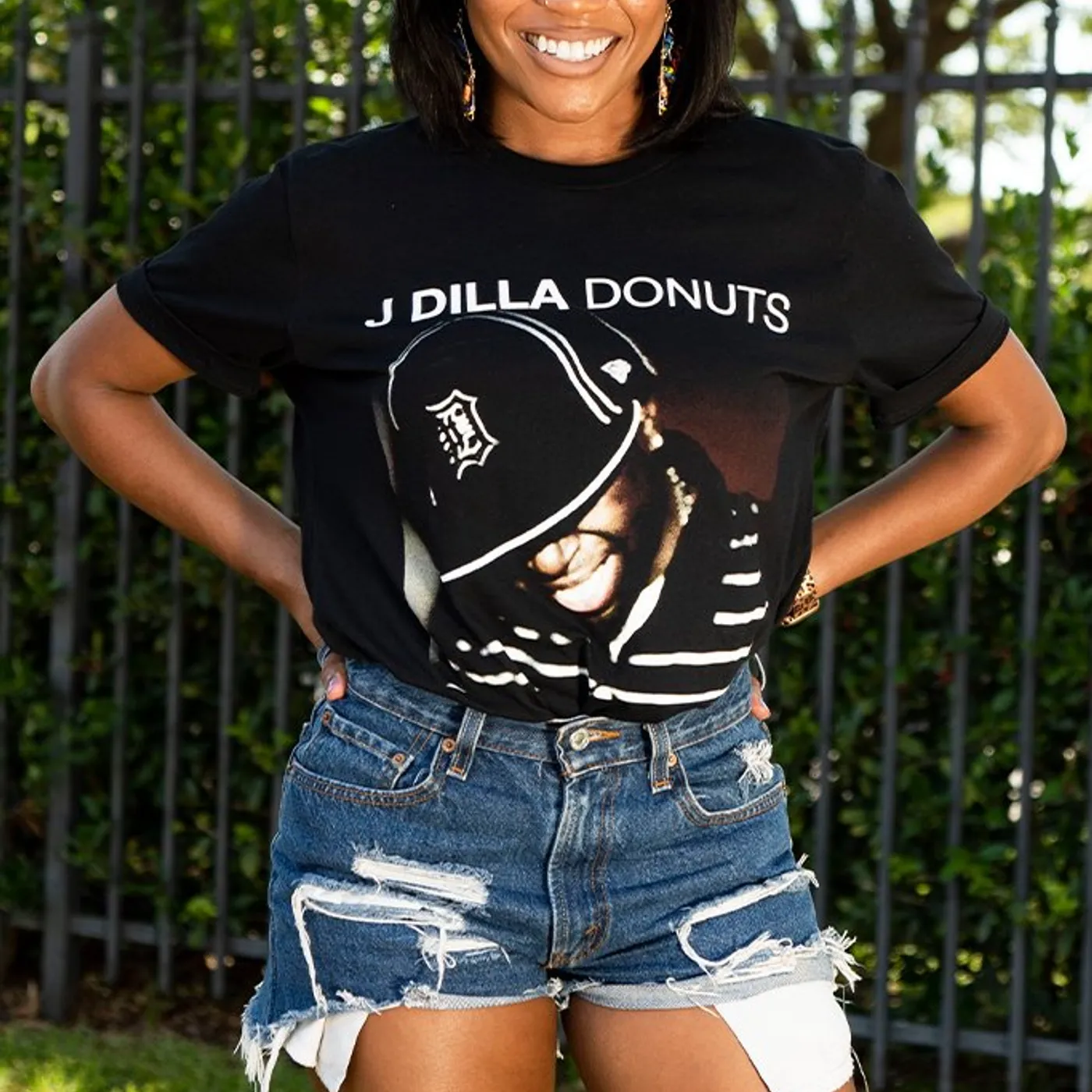 J Dilla "Donuts" Smile Album Cover T-Shirt
