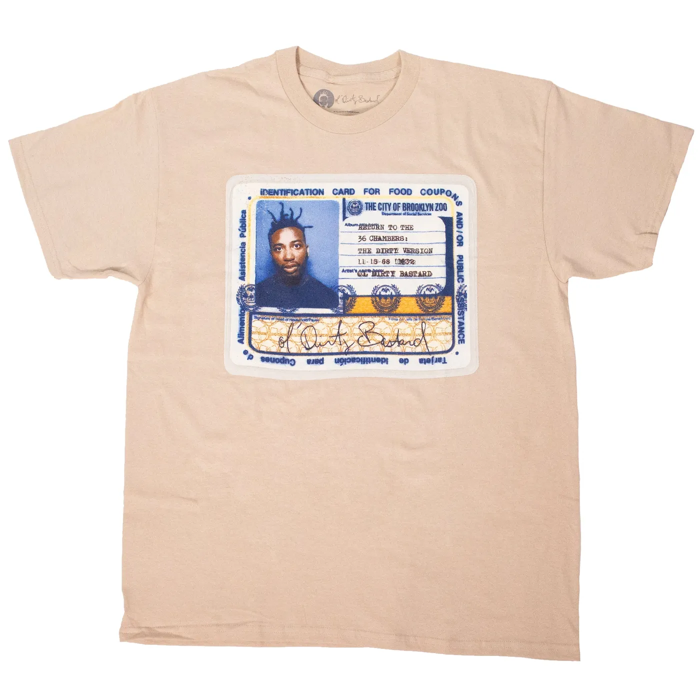 Ol' Dirty Bastard ID T-Shirt (SOLD OUT)